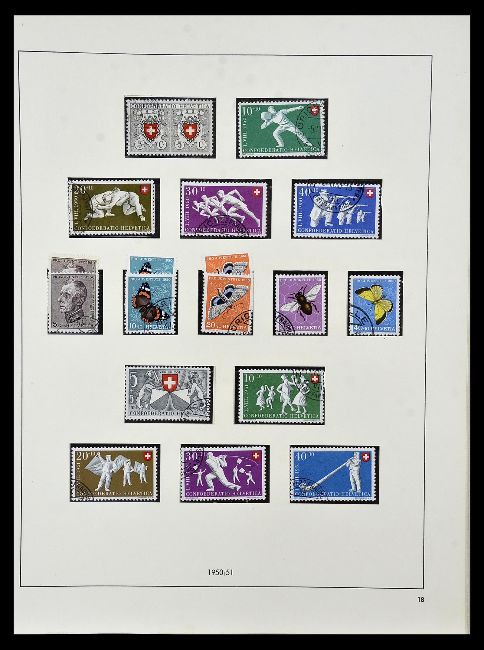 35072 043 - Stamp Collection 35072 Switzerland 1850-2005.