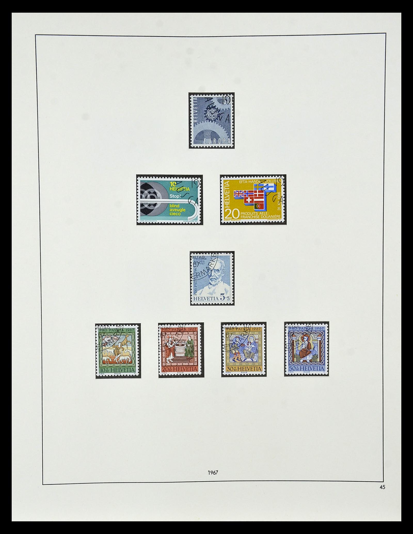35072 072 - Stamp Collection 35072 Switzerland 1850-2005.