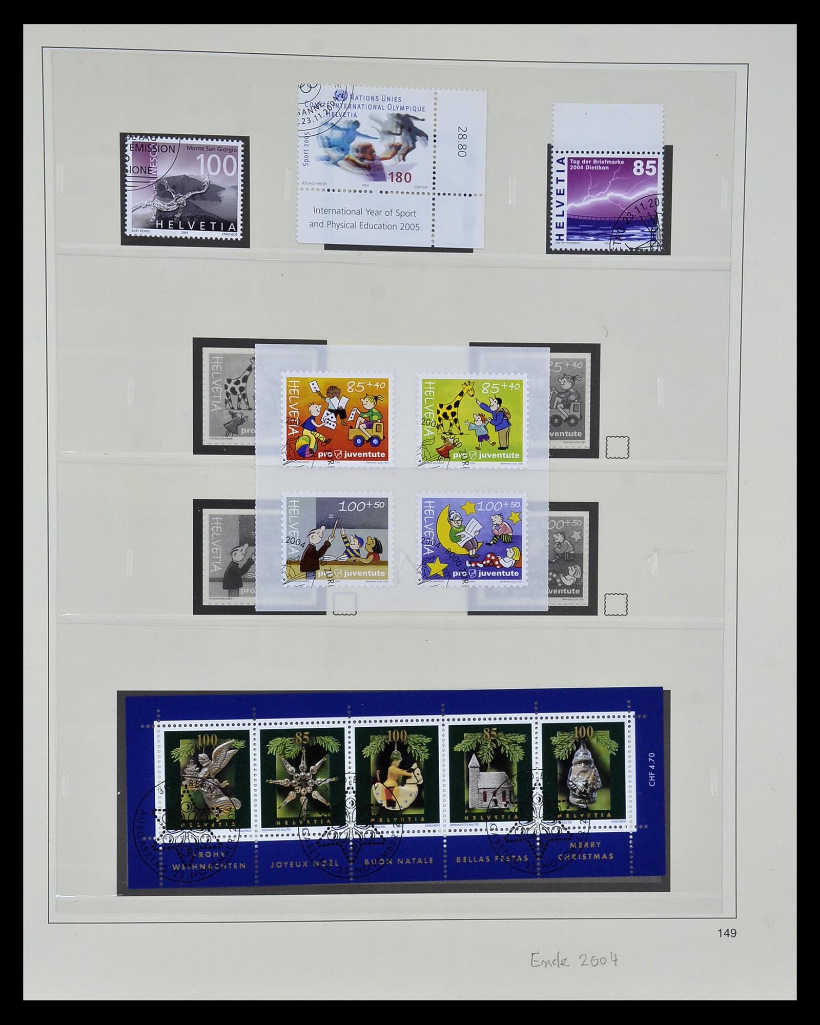 35072 194 - Stamp Collection 35072 Switzerland 1850-2005.