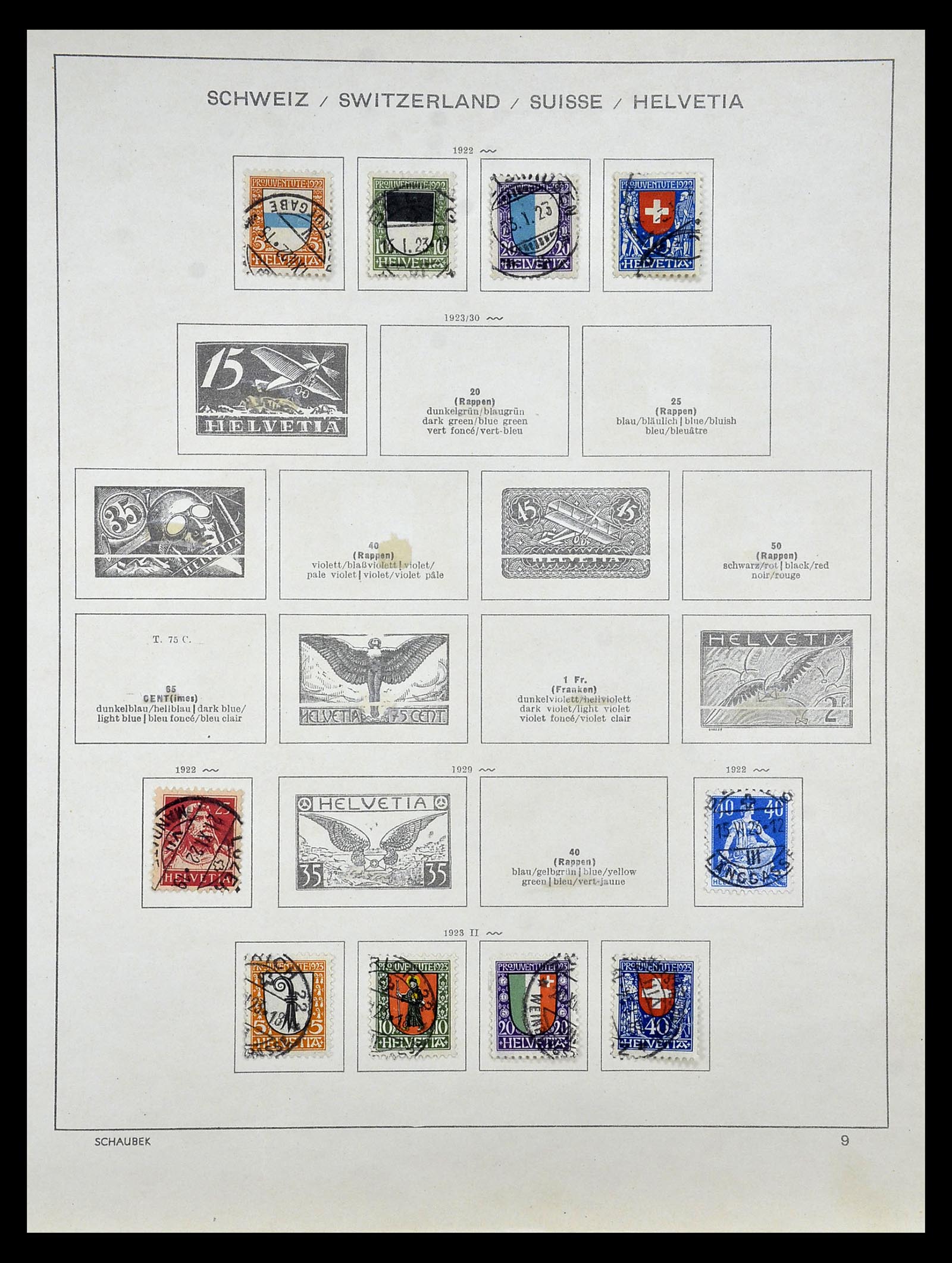 35073 010 - Postzegelverzameling 35073 Zwitserland 1862-1992.