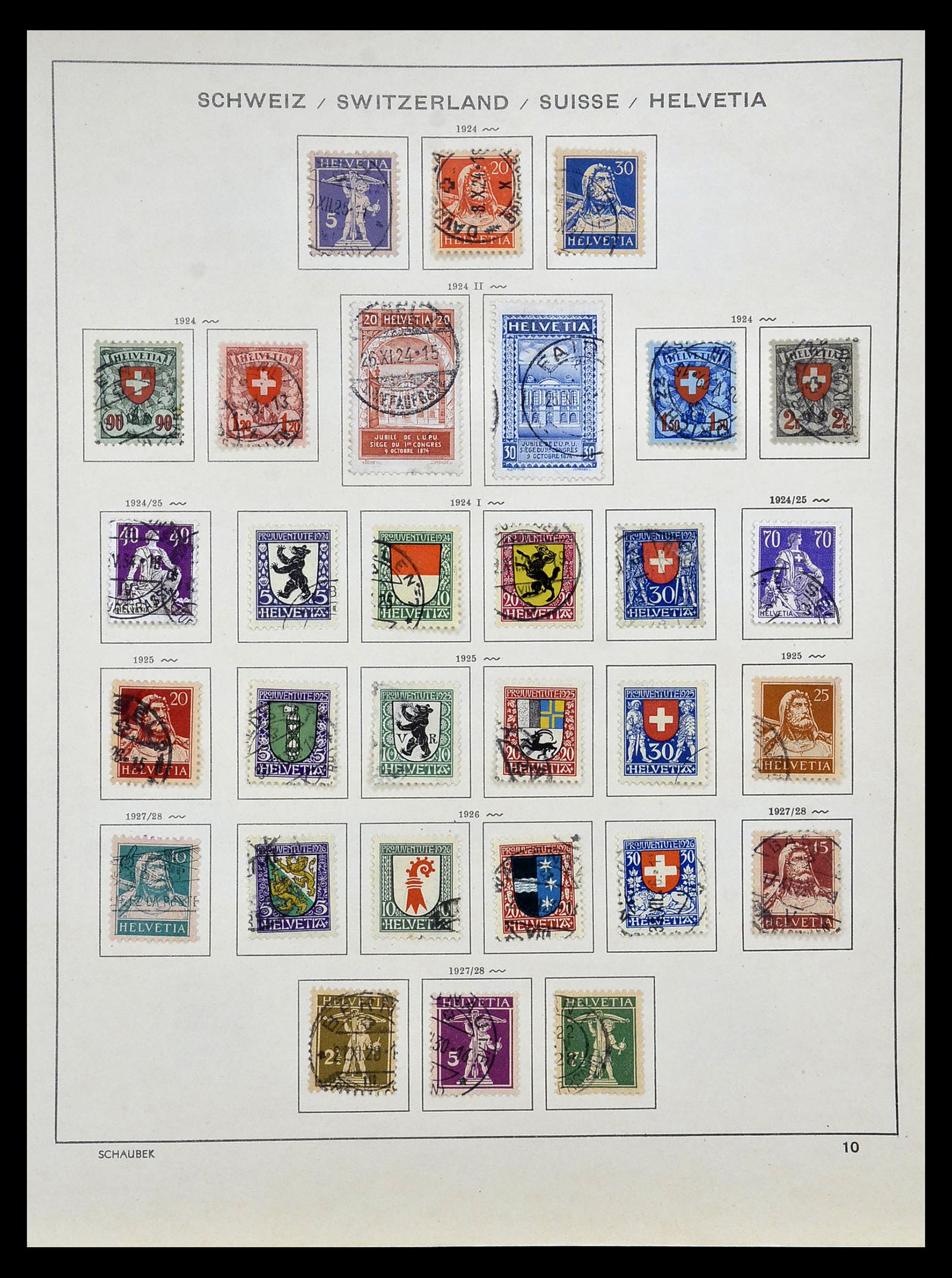 35073 011 - Stamp Collection 35073 Switzerland 1862-1992.