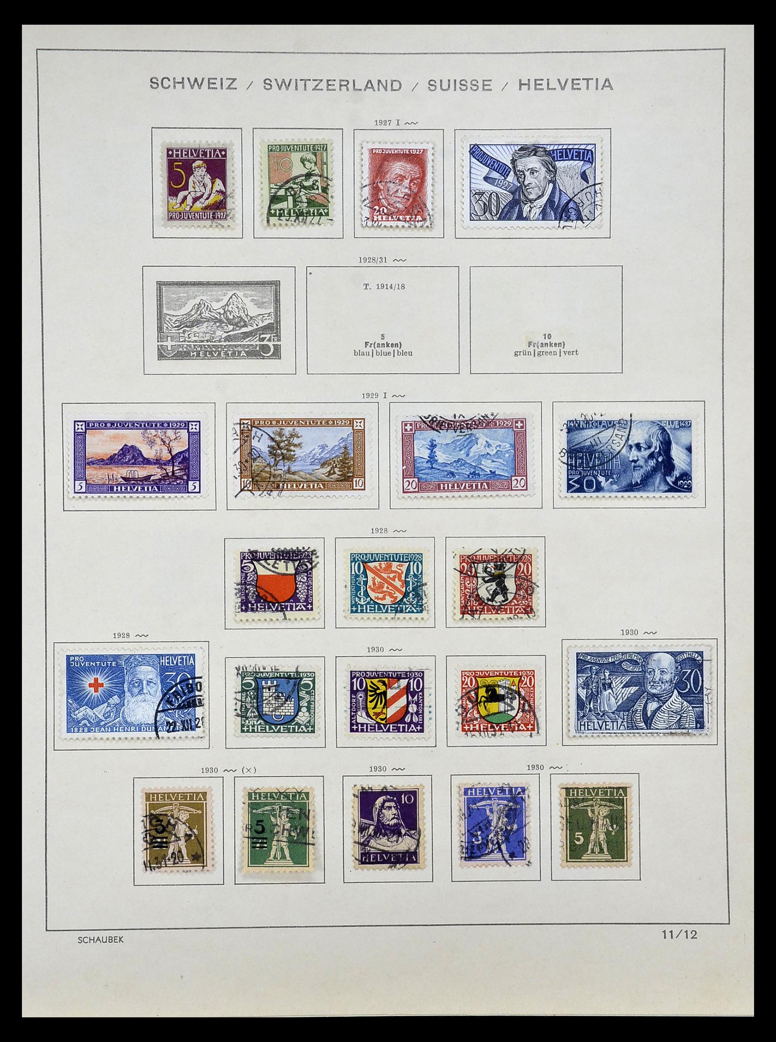 35073 012 - Stamp Collection 35073 Switzerland 1862-1992.
