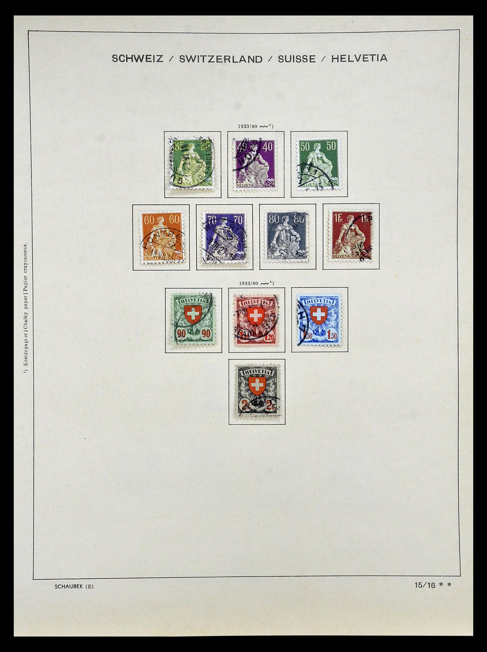 35073 015 - Postzegelverzameling 35073 Zwitserland 1862-1992.