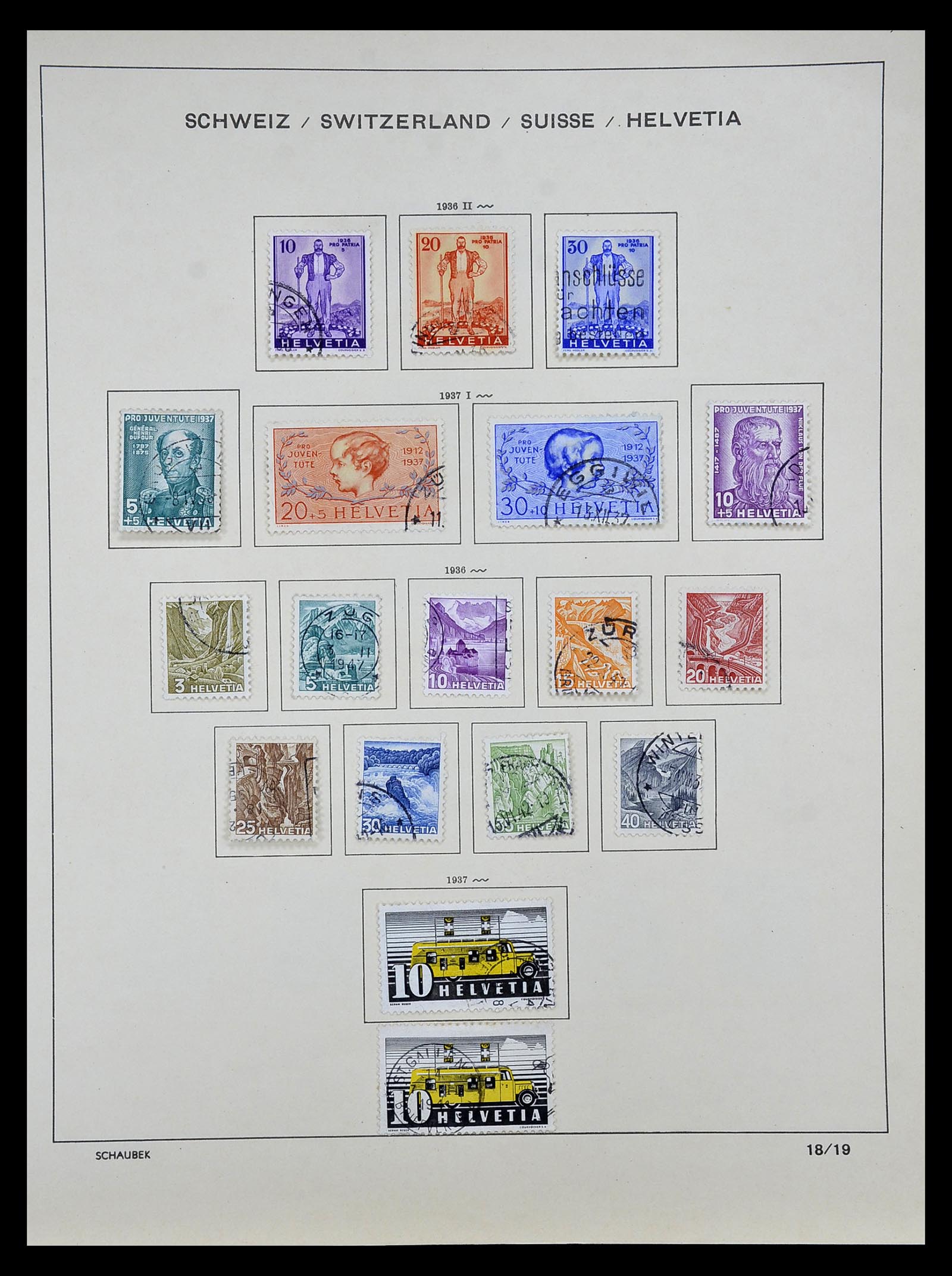35073 017 - Postzegelverzameling 35073 Zwitserland 1862-1992.