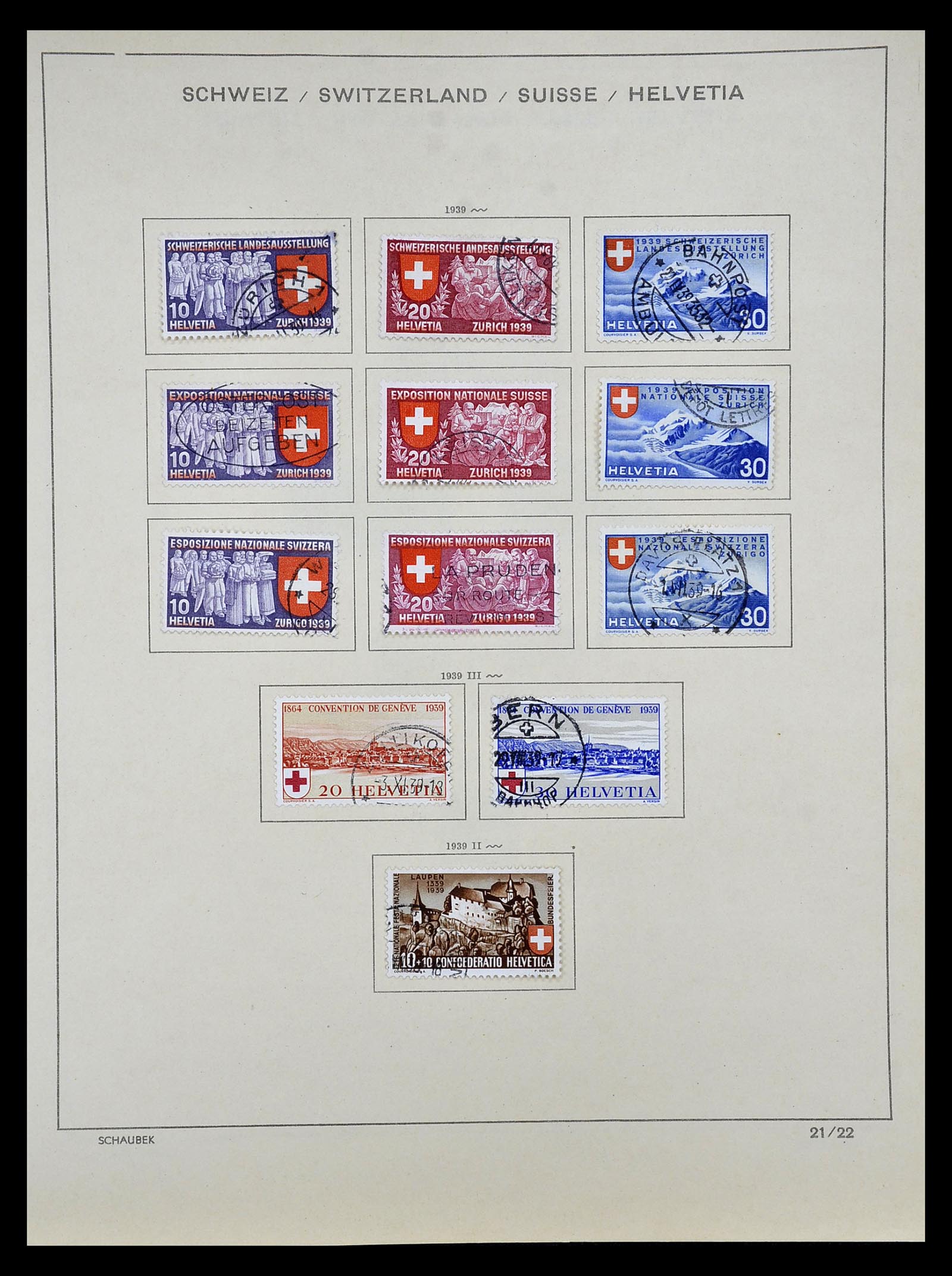 35073 019 - Stamp Collection 35073 Switzerland 1862-1992.