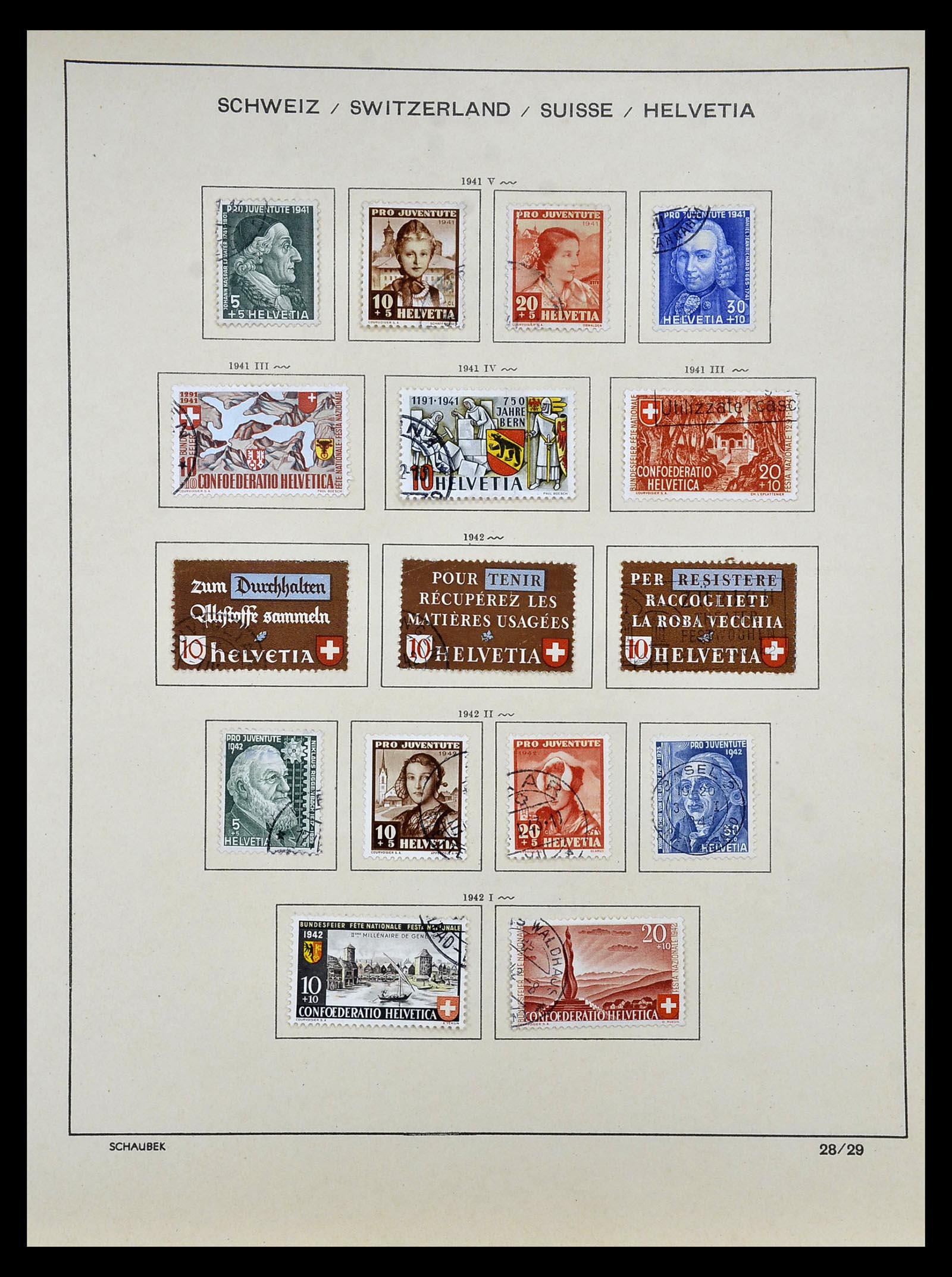35073 024 - Postzegelverzameling 35073 Zwitserland 1862-1992.