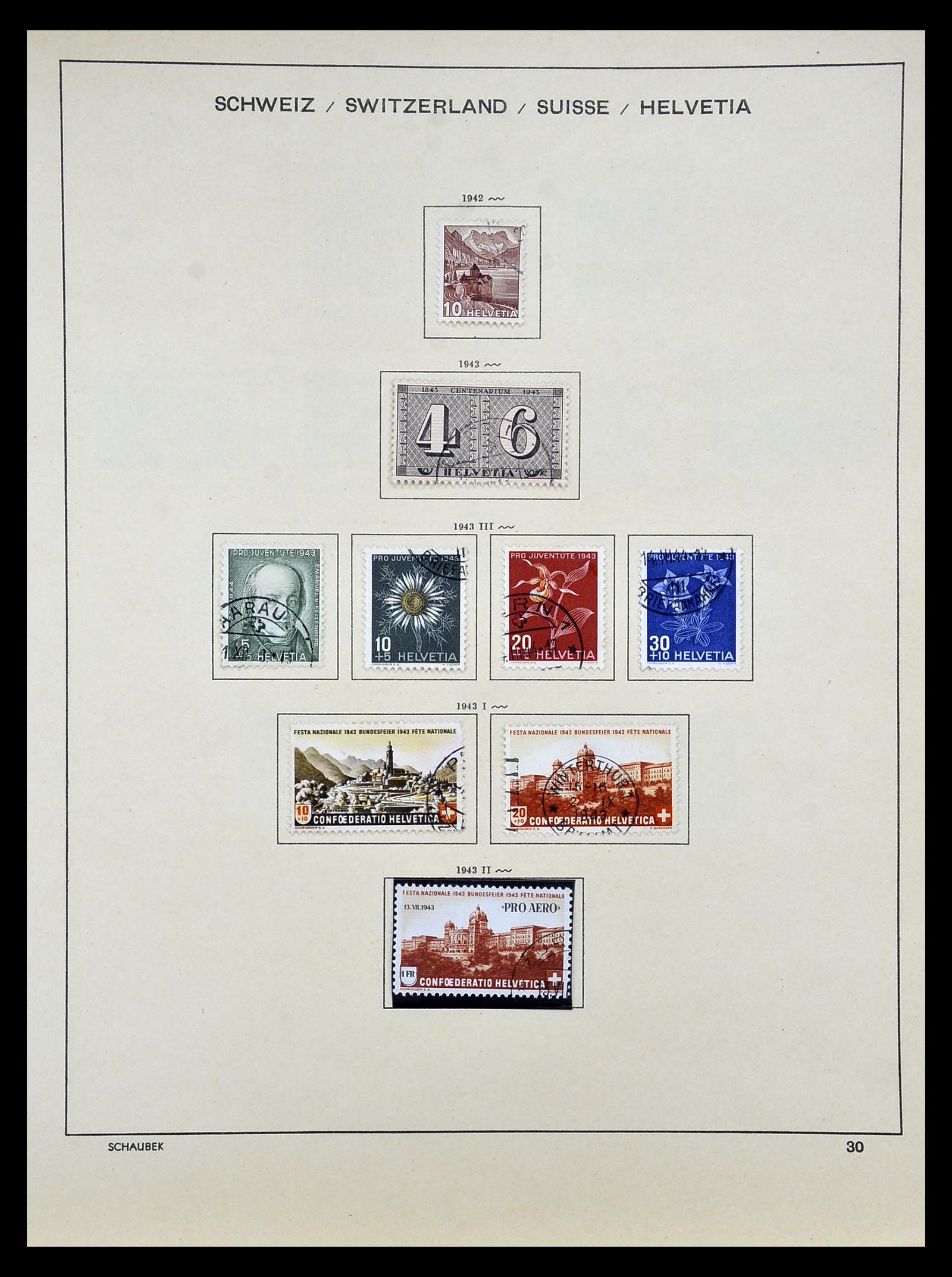 35073 025 - Stamp Collection 35073 Switzerland 1862-1992.