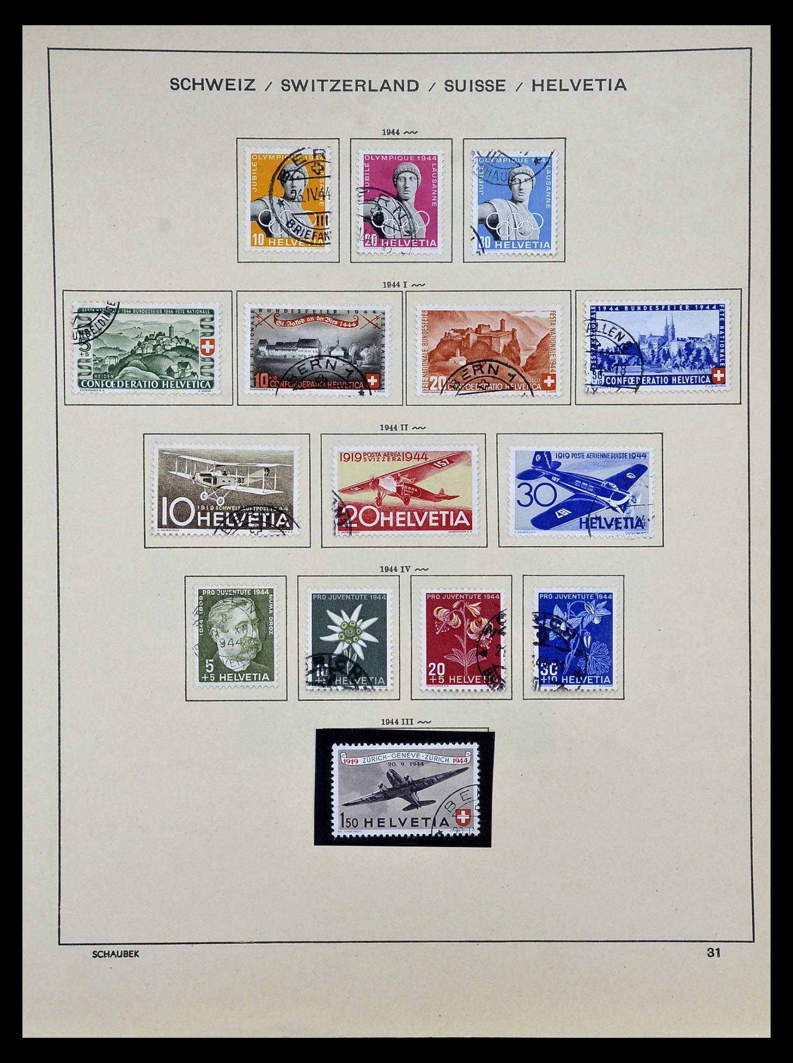 35073 026 - Stamp Collection 35073 Switzerland 1862-1992.