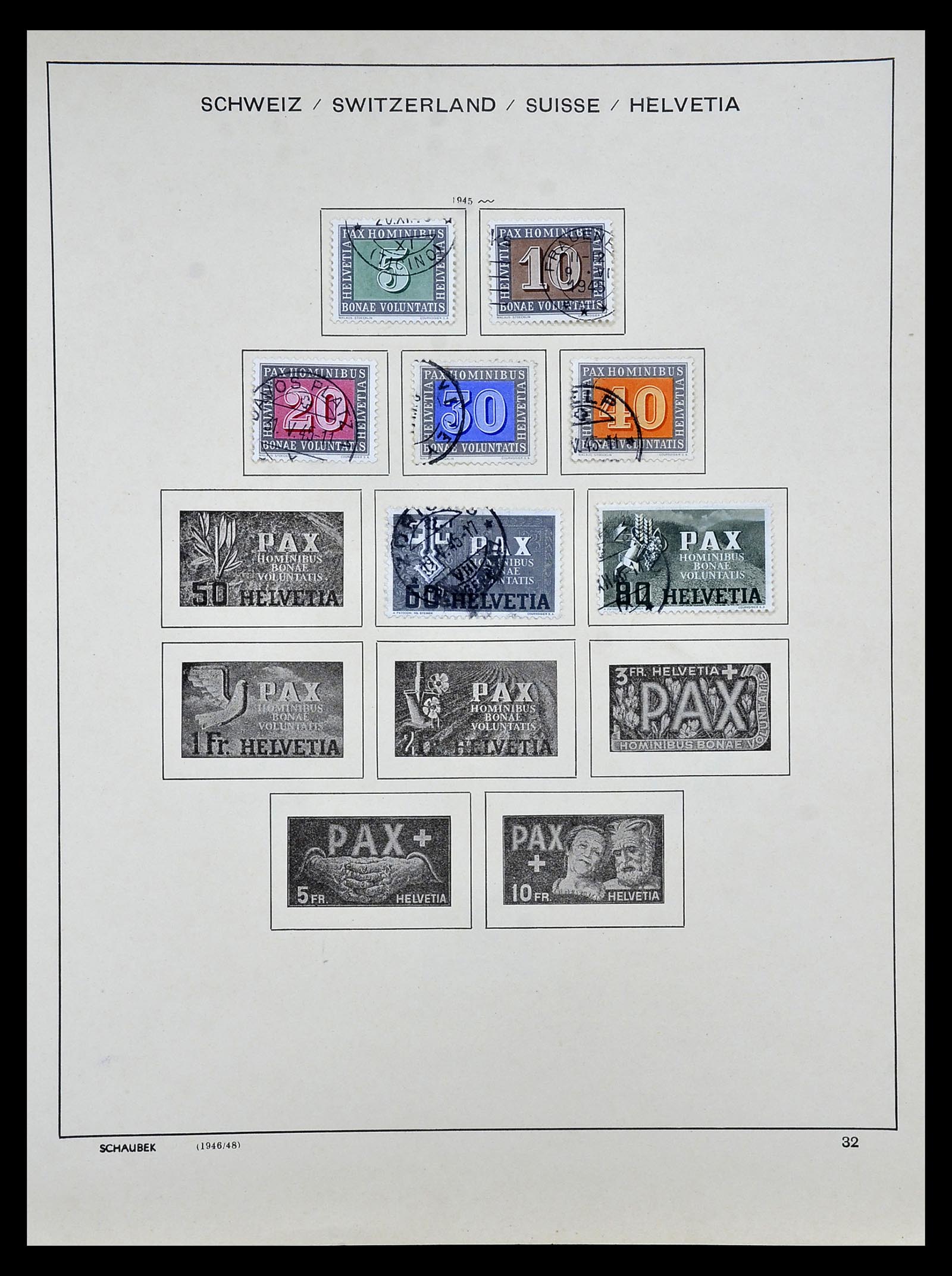 35073 027 - Postzegelverzameling 35073 Zwitserland 1862-1992.