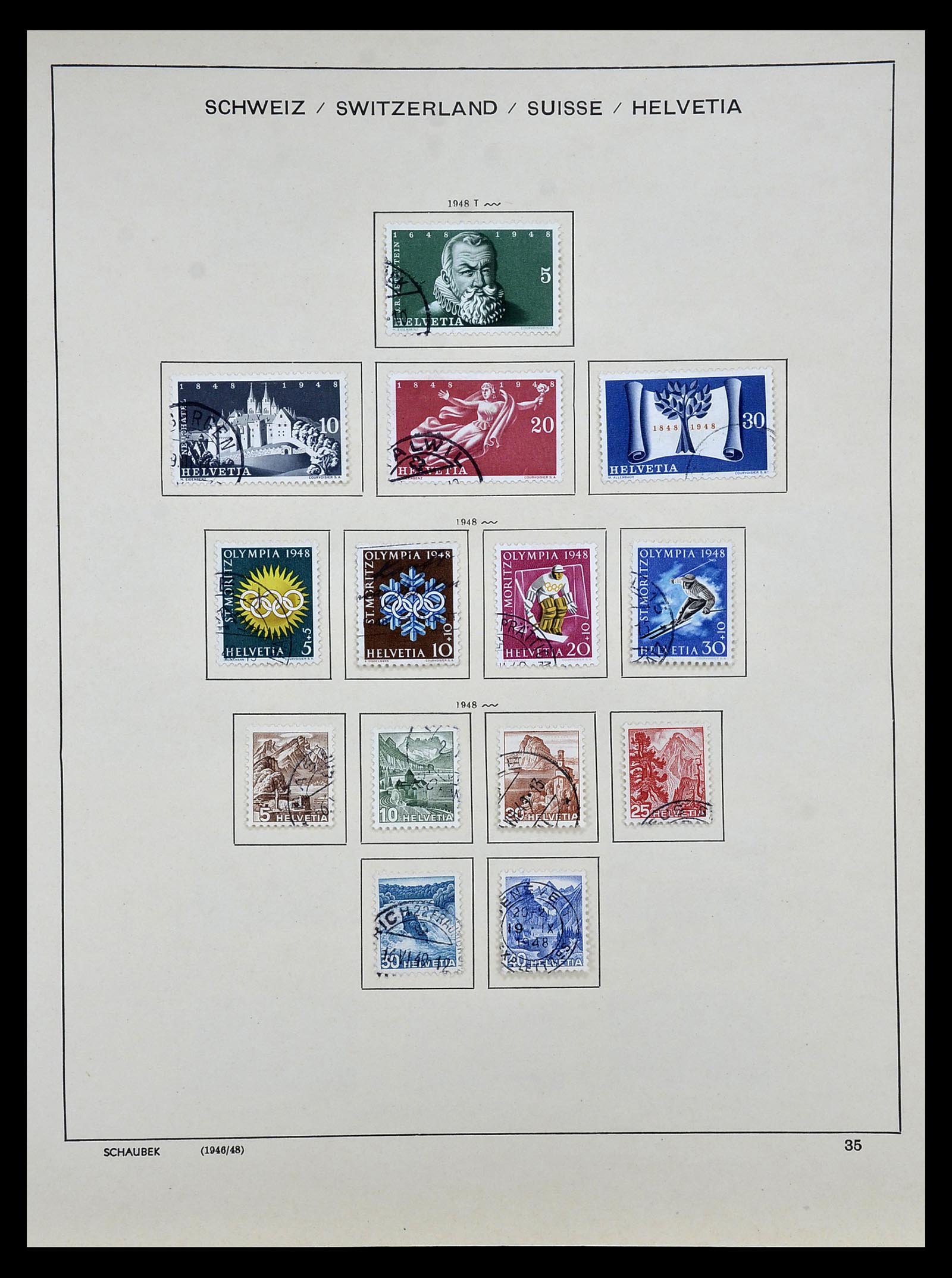 35073 031 - Postzegelverzameling 35073 Zwitserland 1862-1992.