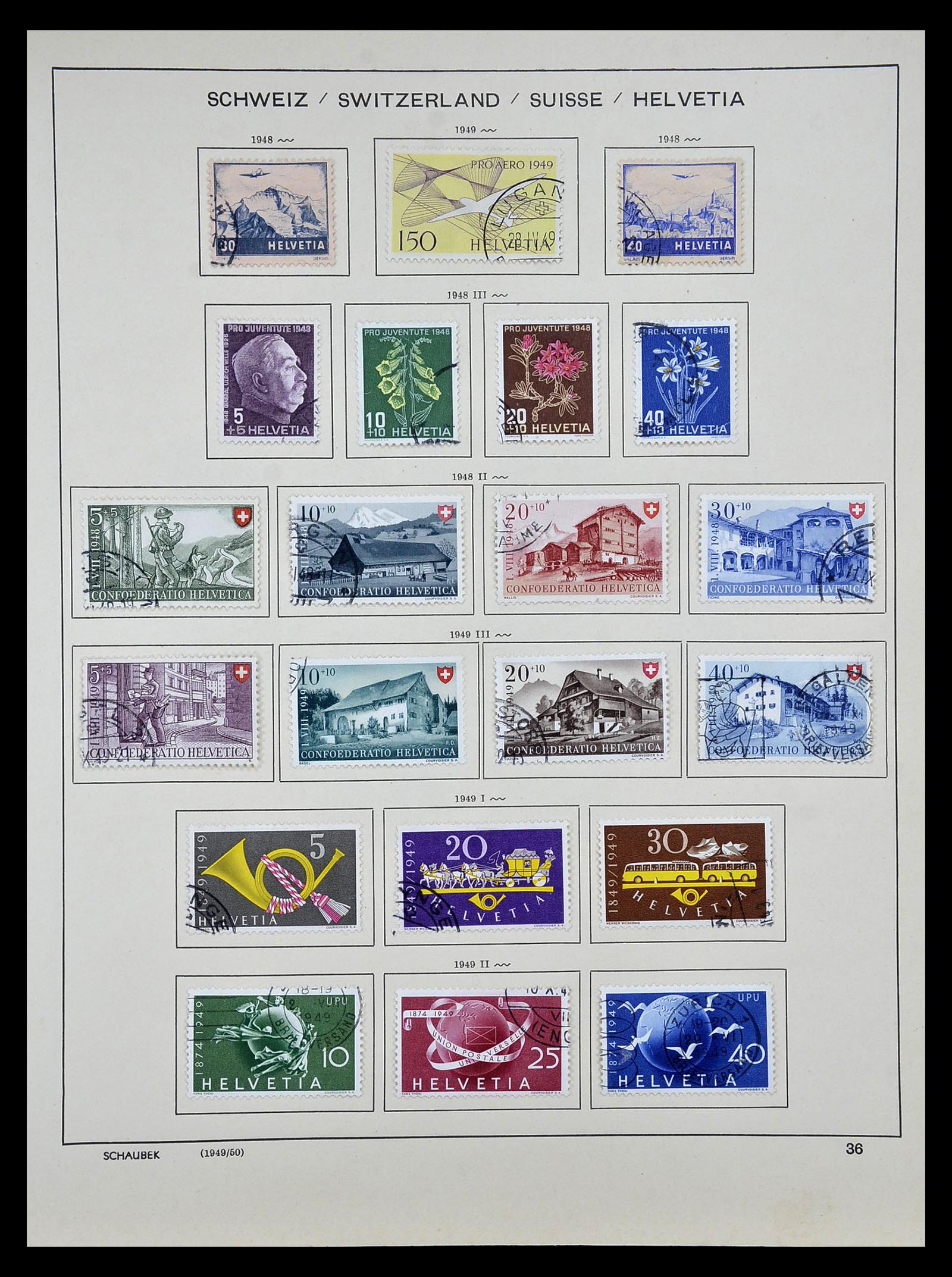 35073 032 - Stamp Collection 35073 Switzerland 1862-1992.
