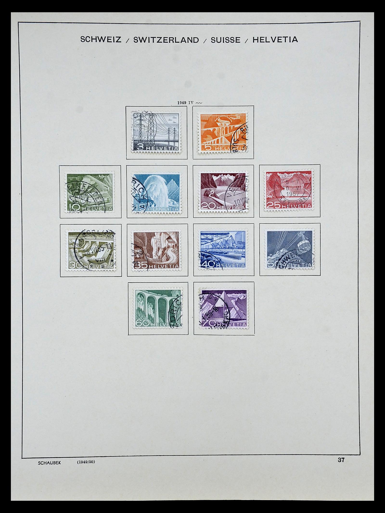 35073 033 - Postzegelverzameling 35073 Zwitserland 1862-1992.