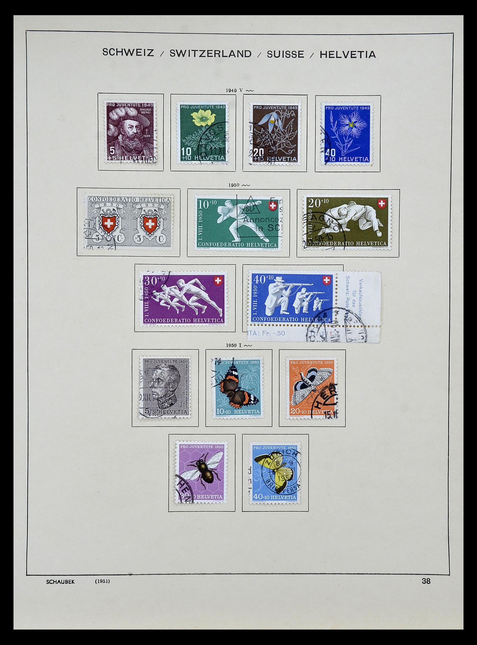 35073 034 - Postzegelverzameling 35073 Zwitserland 1862-1992.