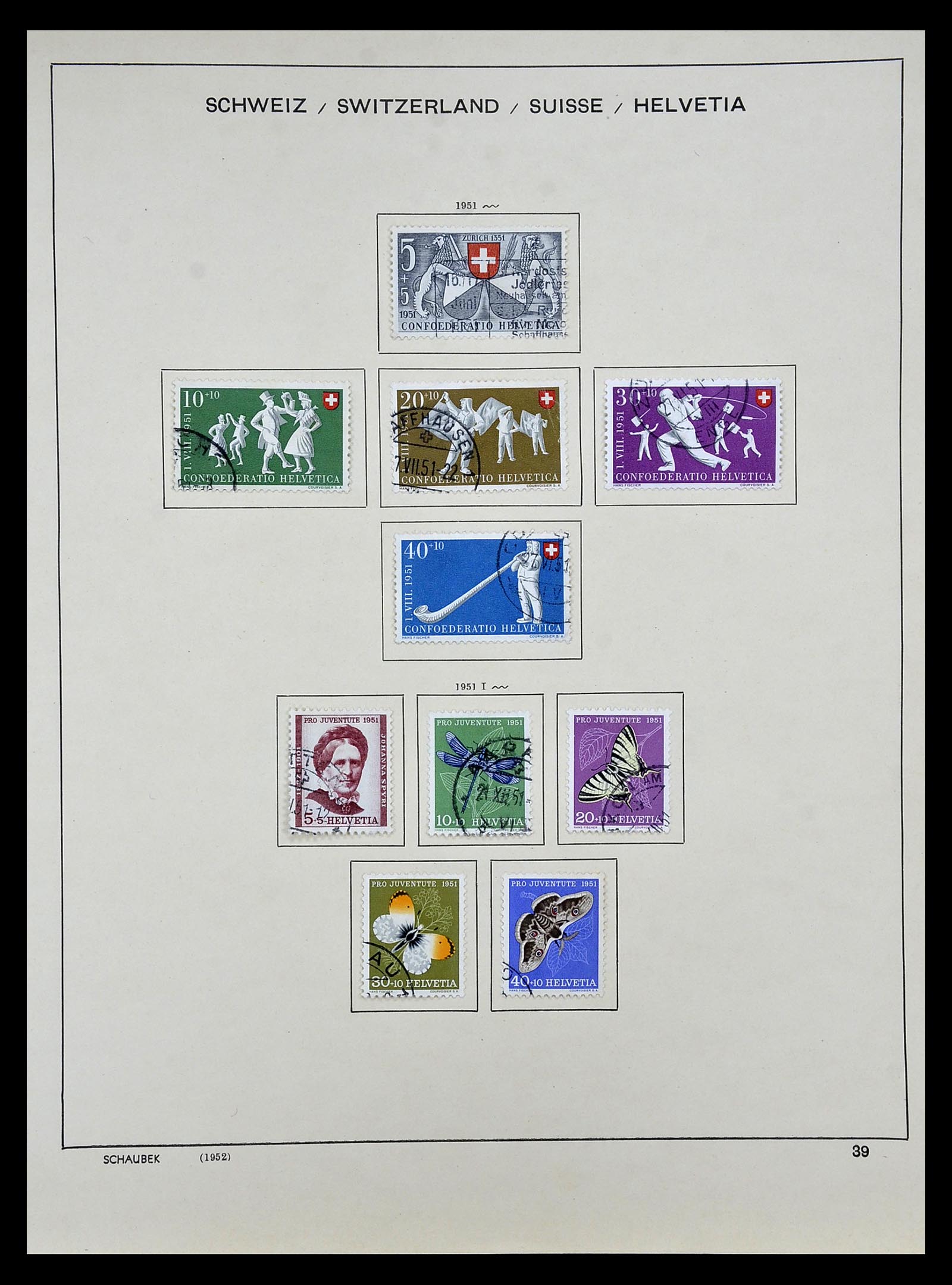 35073 035 - Postzegelverzameling 35073 Zwitserland 1862-1992.