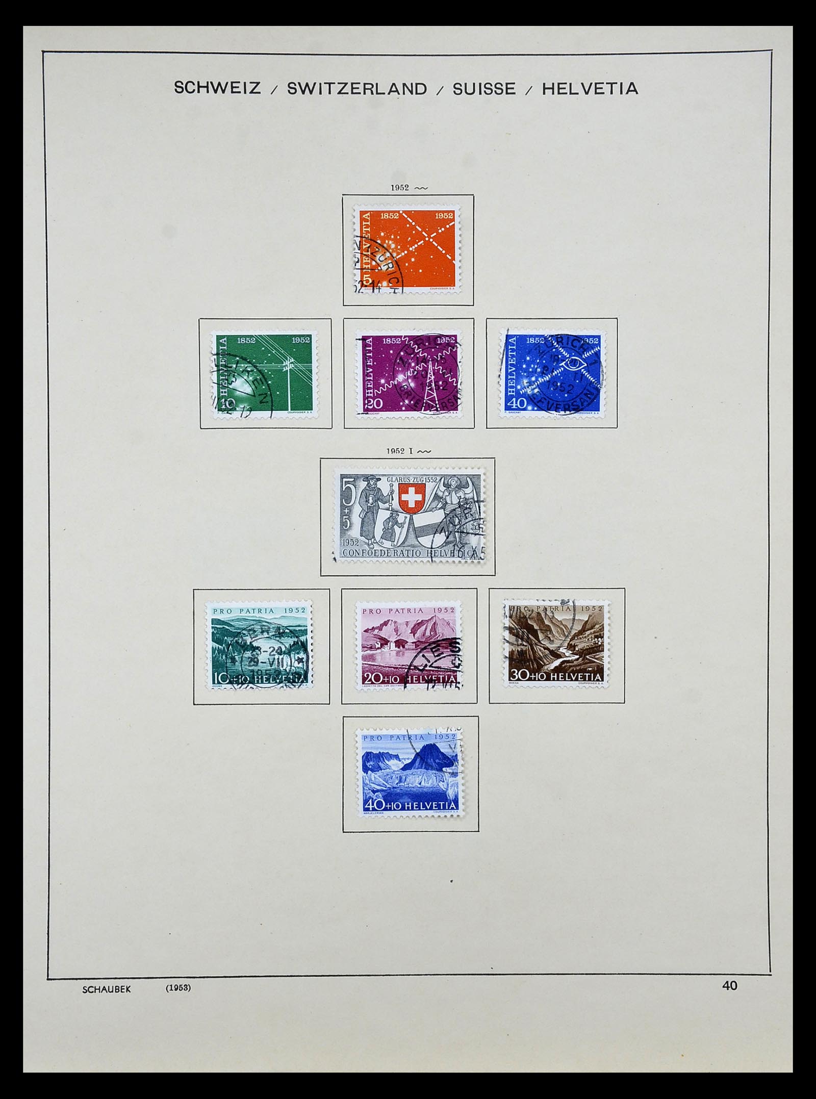 35073 036 - Postzegelverzameling 35073 Zwitserland 1862-1992.