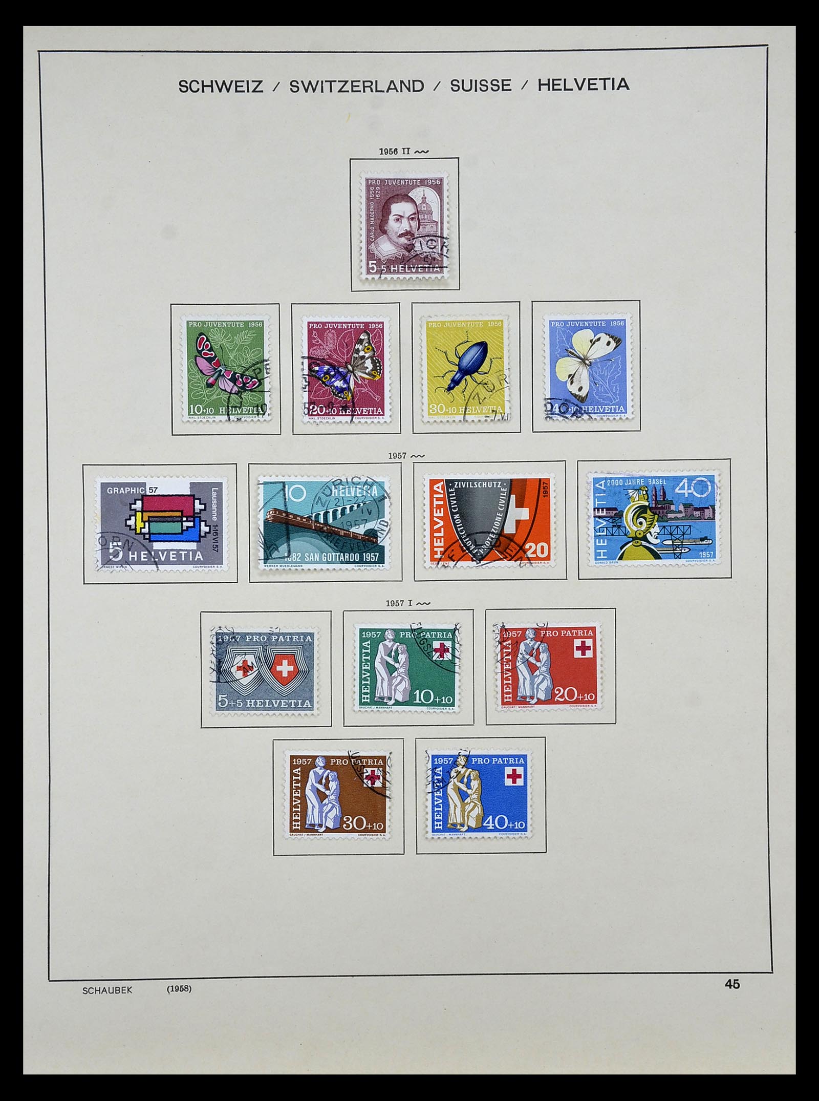 35073 041 - Stamp Collection 35073 Switzerland 1862-1992.
