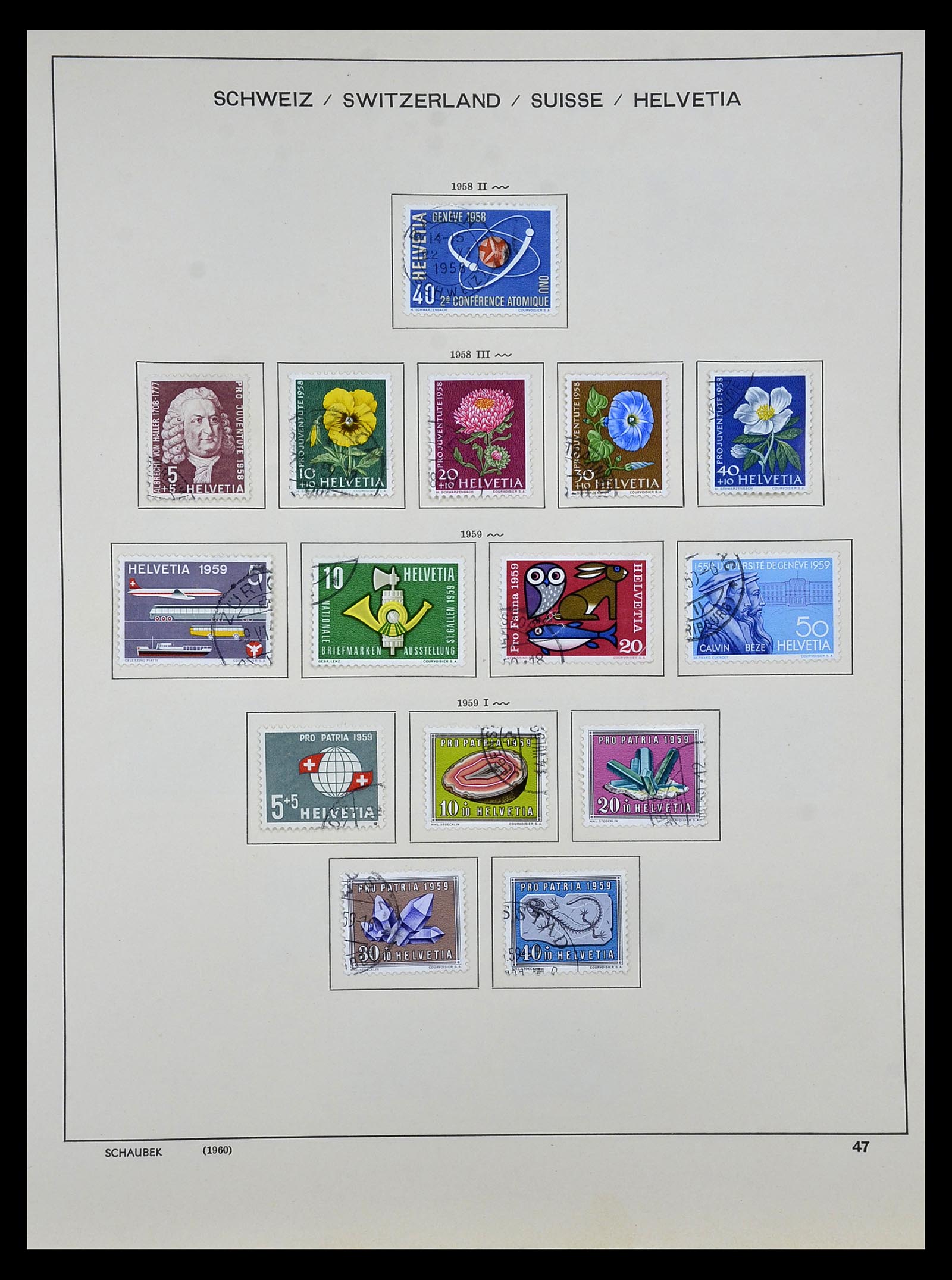 35073 043 - Postzegelverzameling 35073 Zwitserland 1862-1992.
