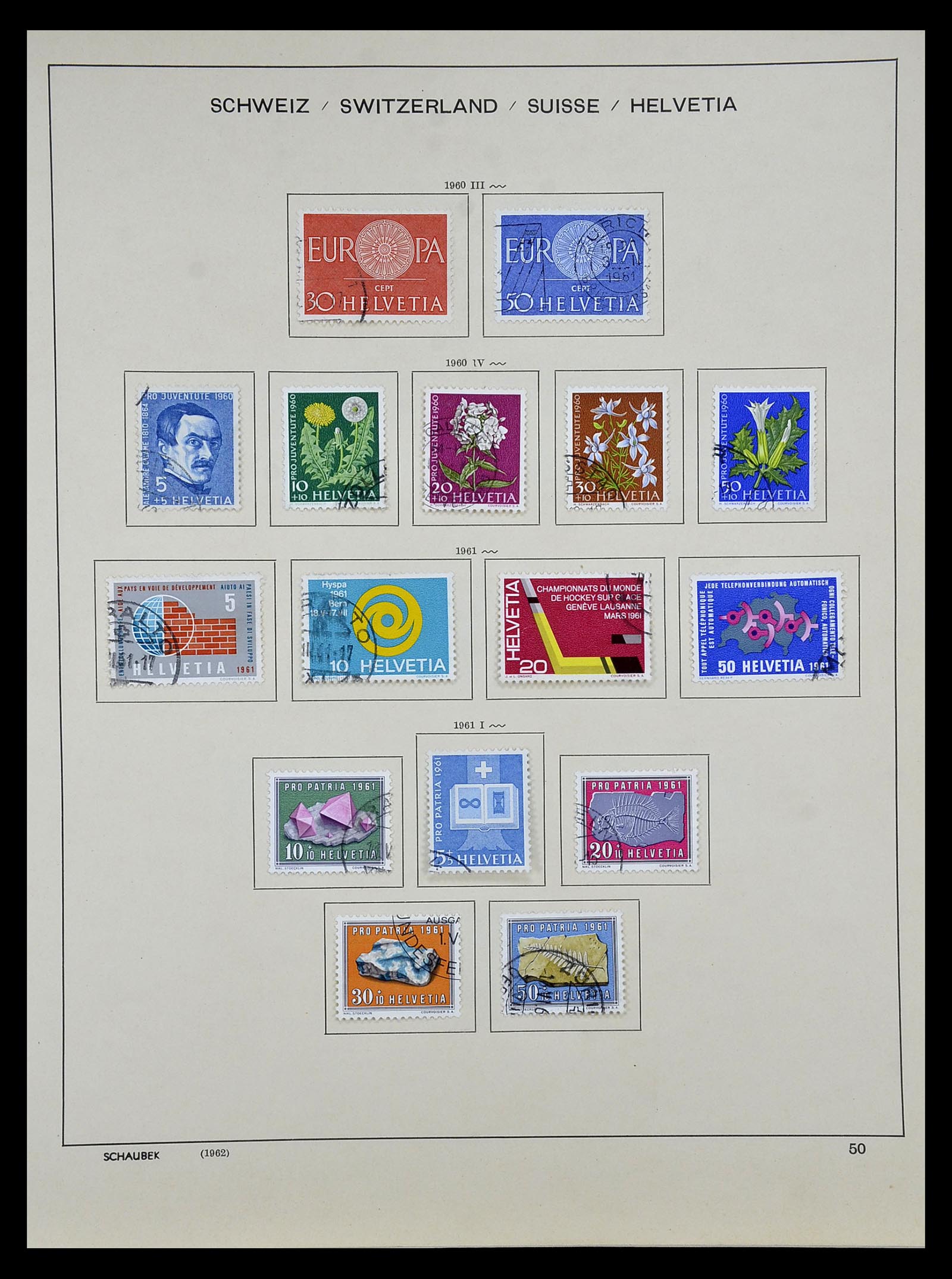 35073 046 - Stamp Collection 35073 Switzerland 1862-1992.
