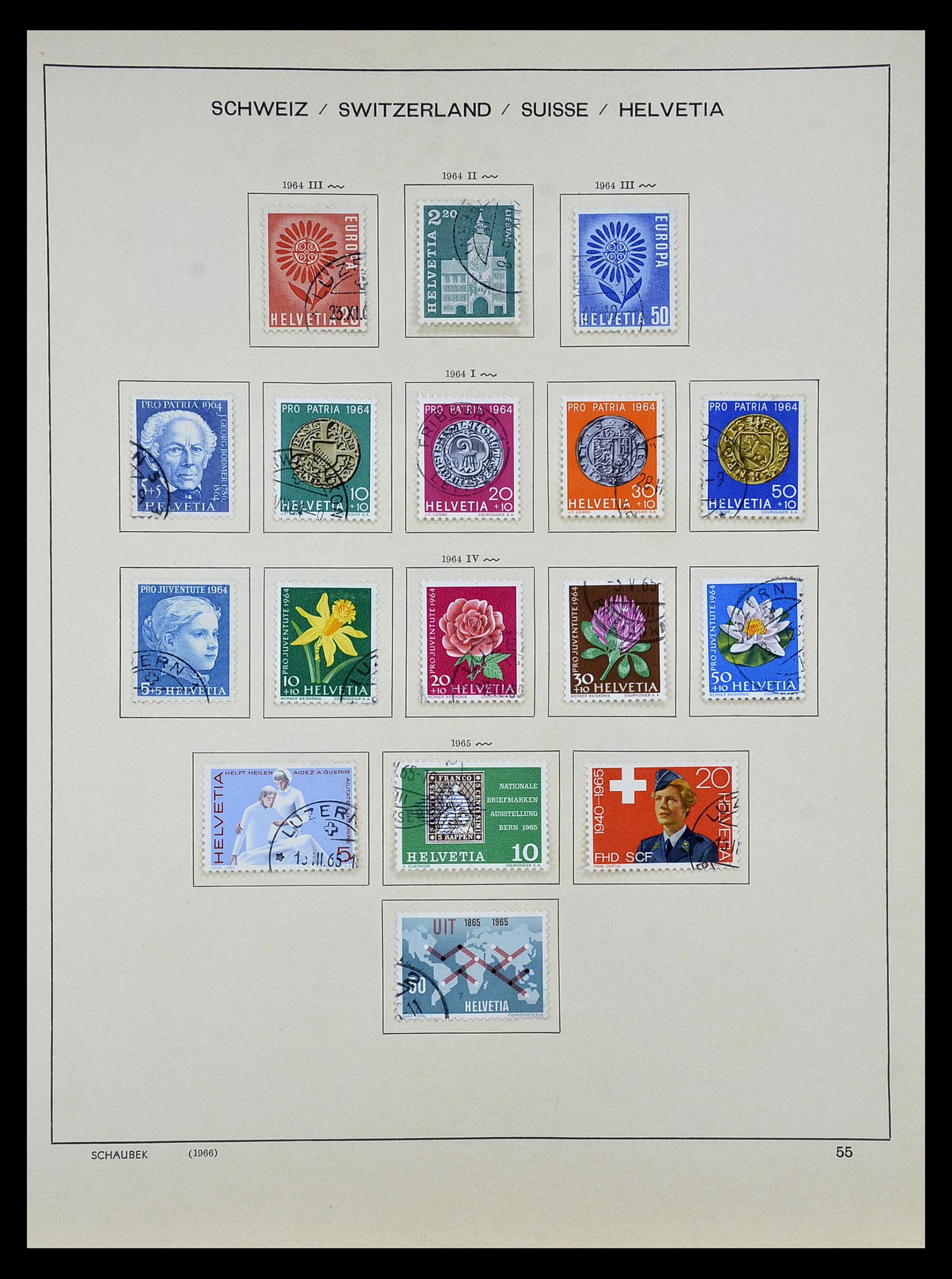 35073 052 - Postzegelverzameling 35073 Zwitserland 1862-1992.