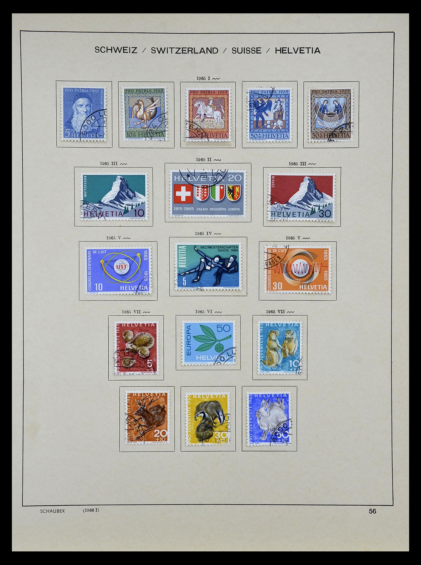 35073 053 - Stamp Collection 35073 Switzerland 1862-1992.