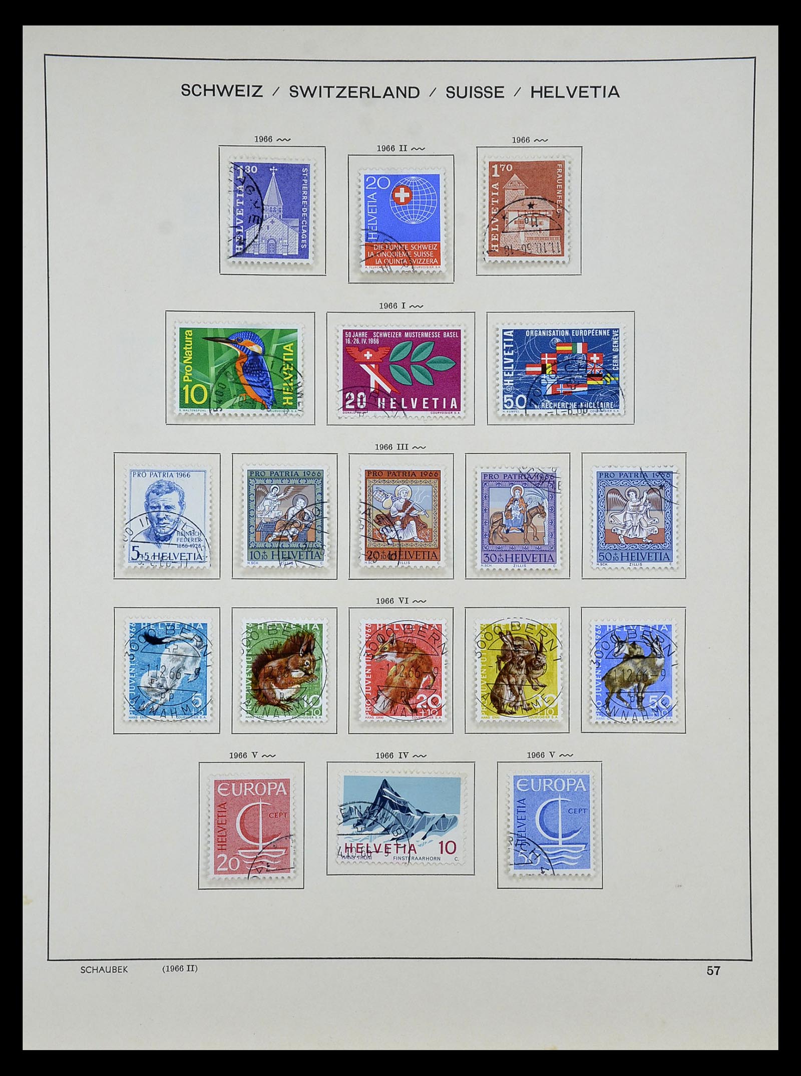 35073 054 - Postzegelverzameling 35073 Zwitserland 1862-1992.