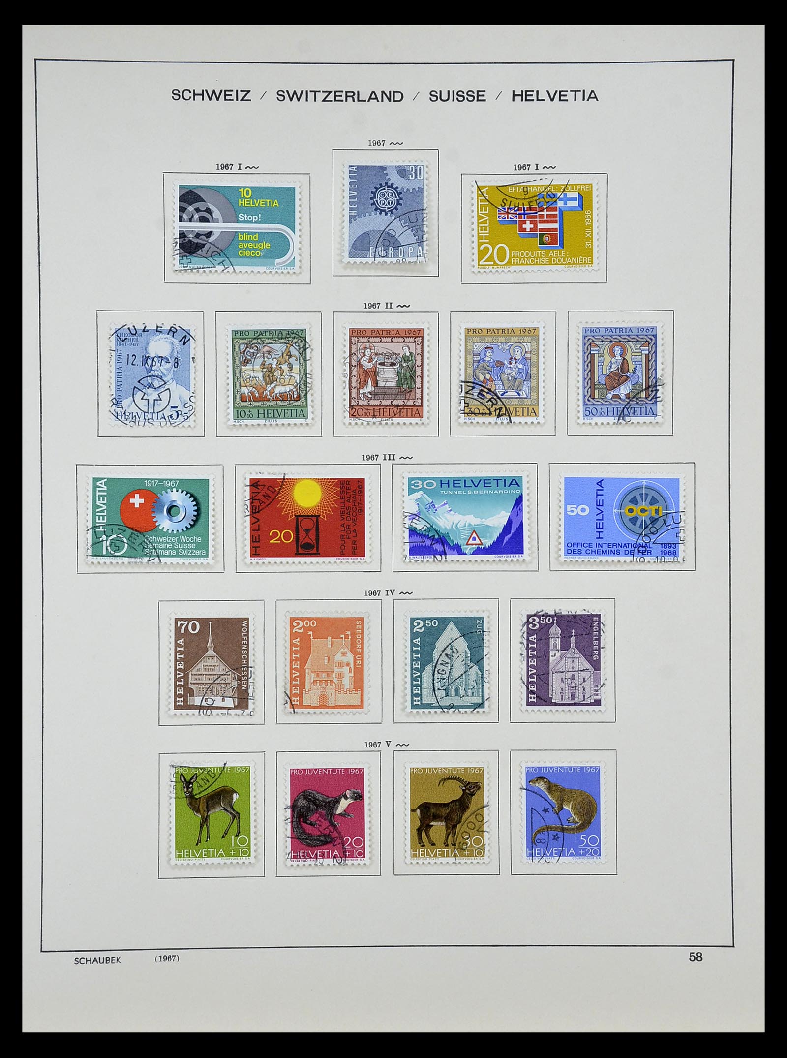 35073 055 - Postzegelverzameling 35073 Zwitserland 1862-1992.