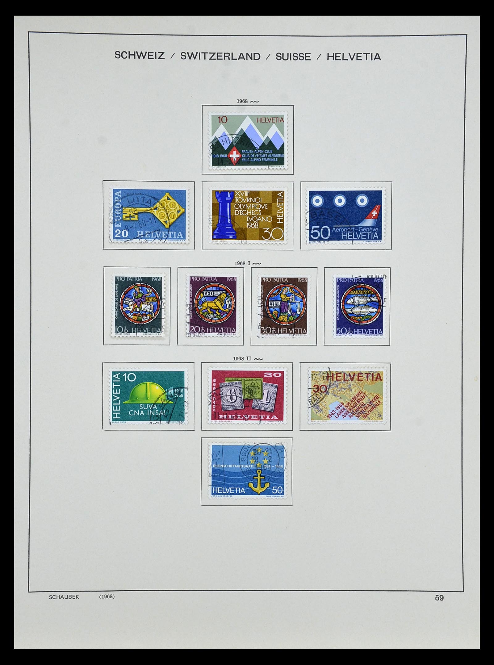 35073 056 - Postzegelverzameling 35073 Zwitserland 1862-1992.