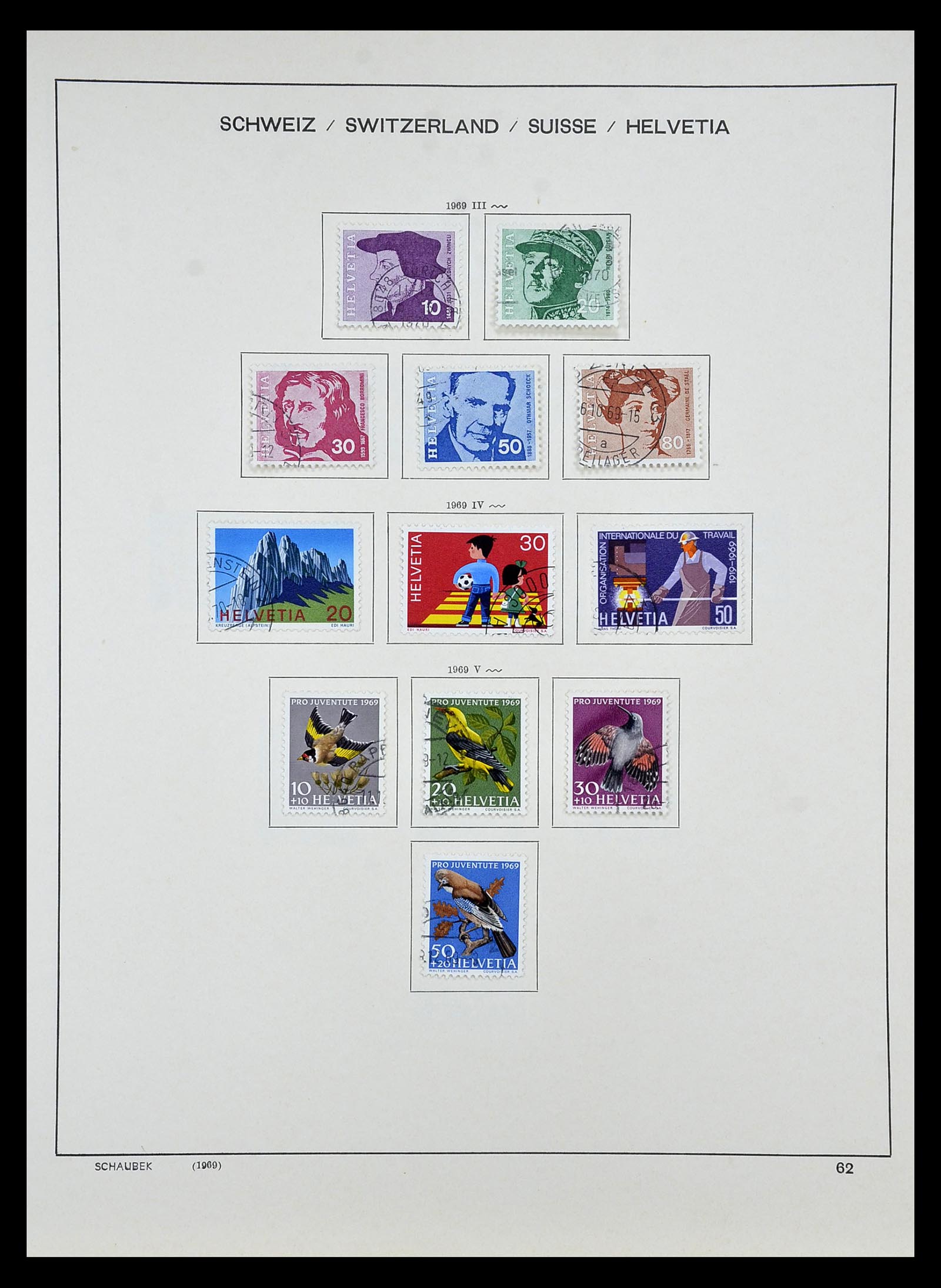 35073 059 - Postzegelverzameling 35073 Zwitserland 1862-1992.