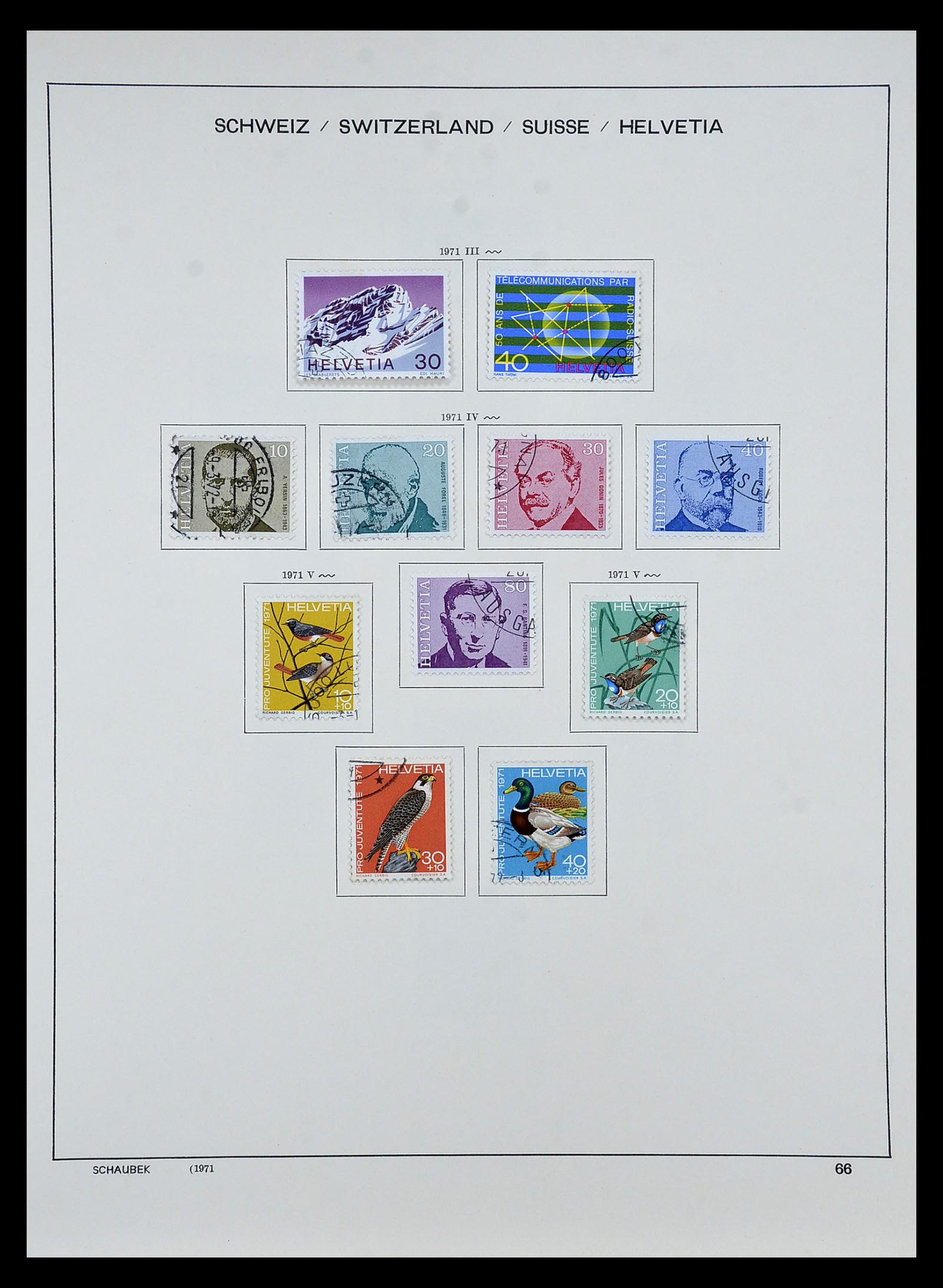 35073 063 - Stamp Collection 35073 Switzerland 1862-1992.
