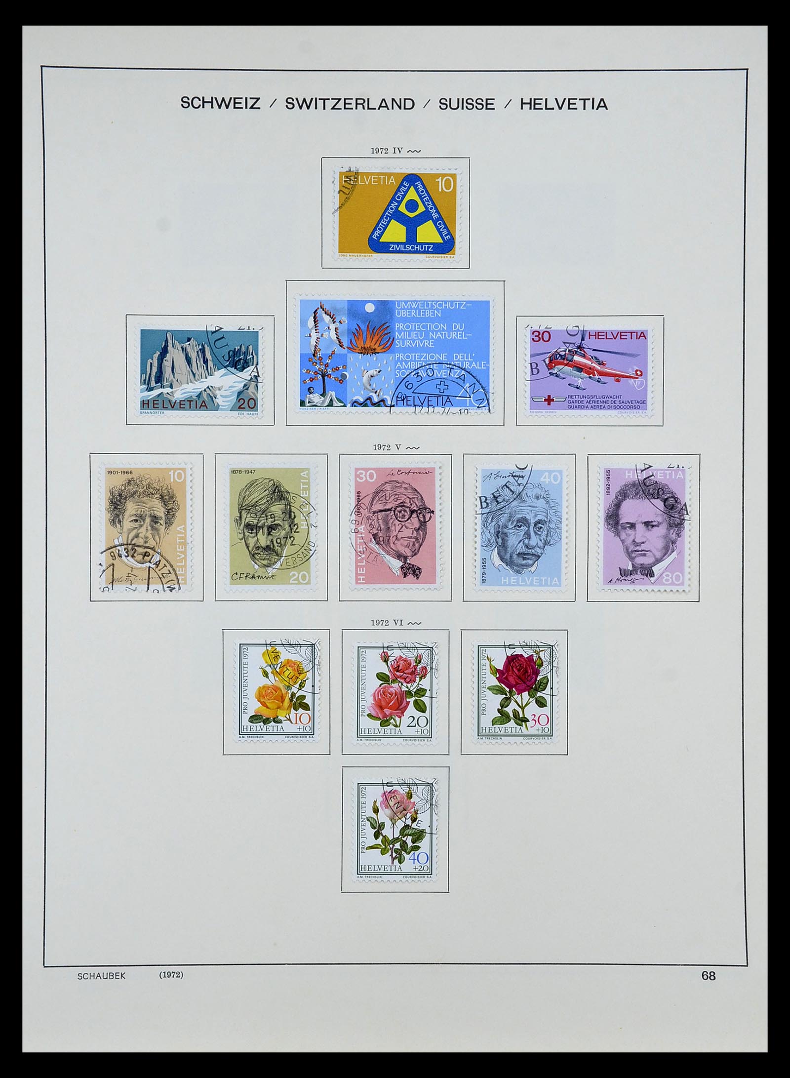 35073 065 - Stamp Collection 35073 Switzerland 1862-1992.