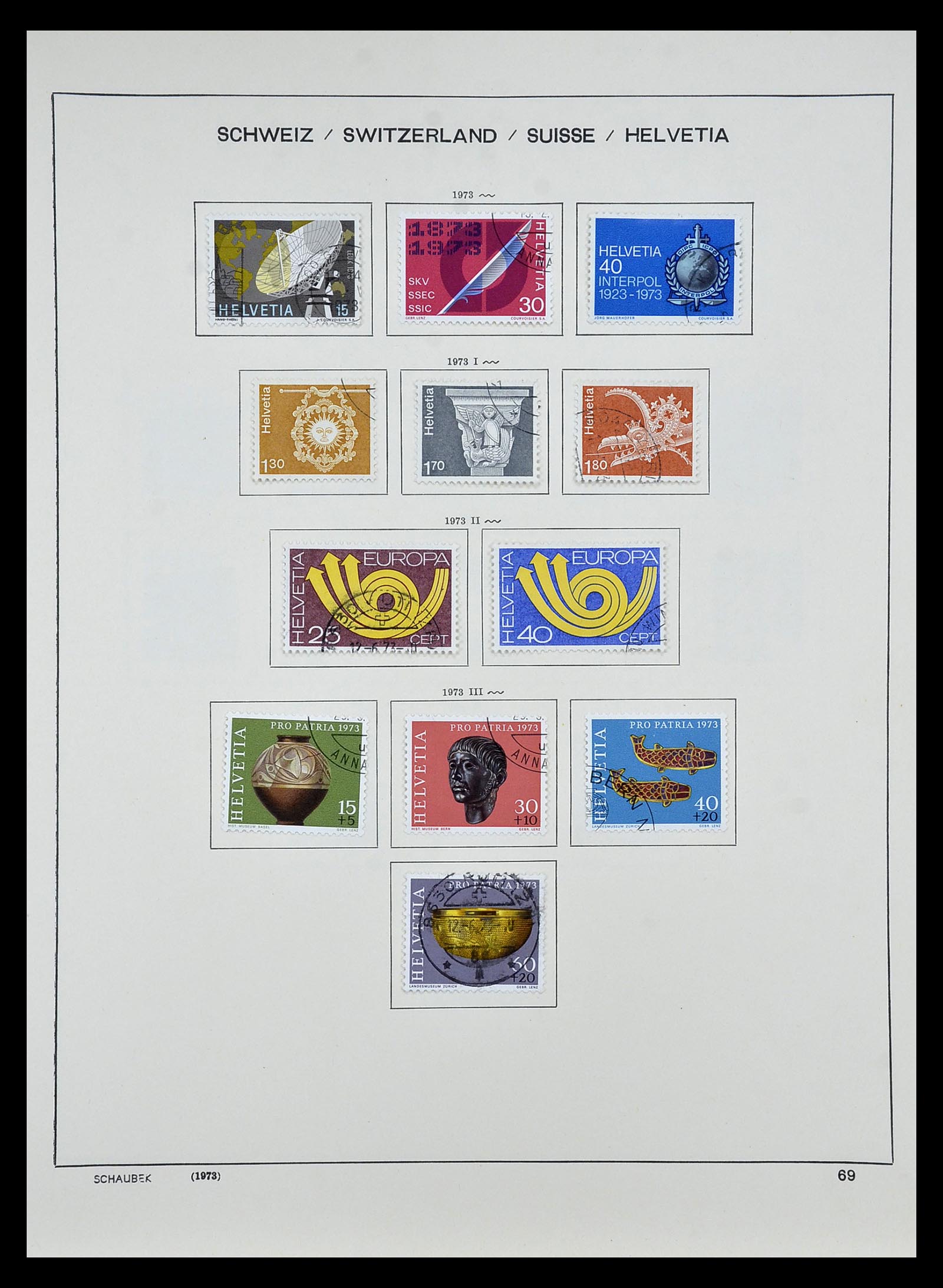 35073 066 - Stamp Collection 35073 Switzerland 1862-1992.