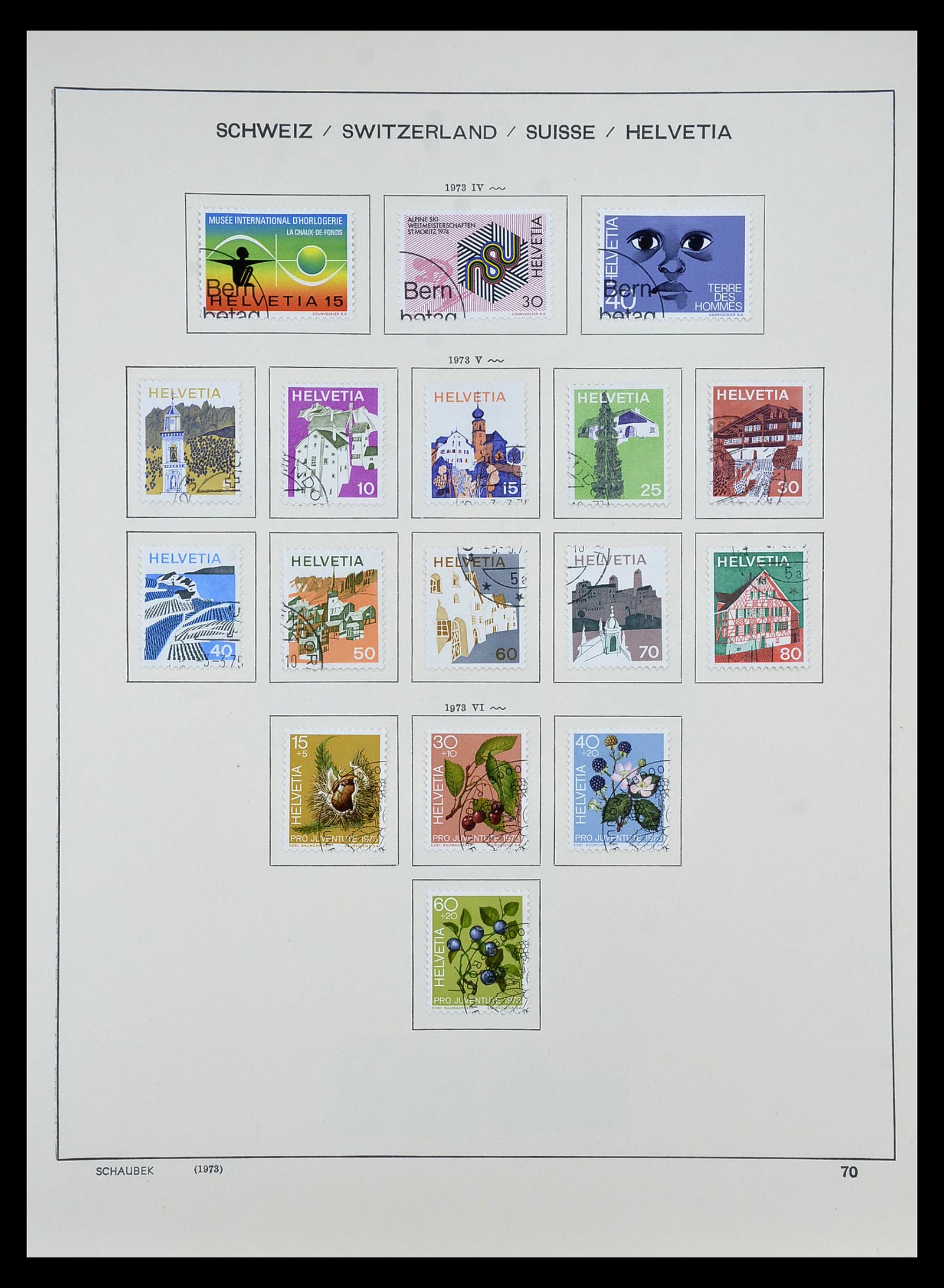 35073 067 - Stamp Collection 35073 Switzerland 1862-1992.