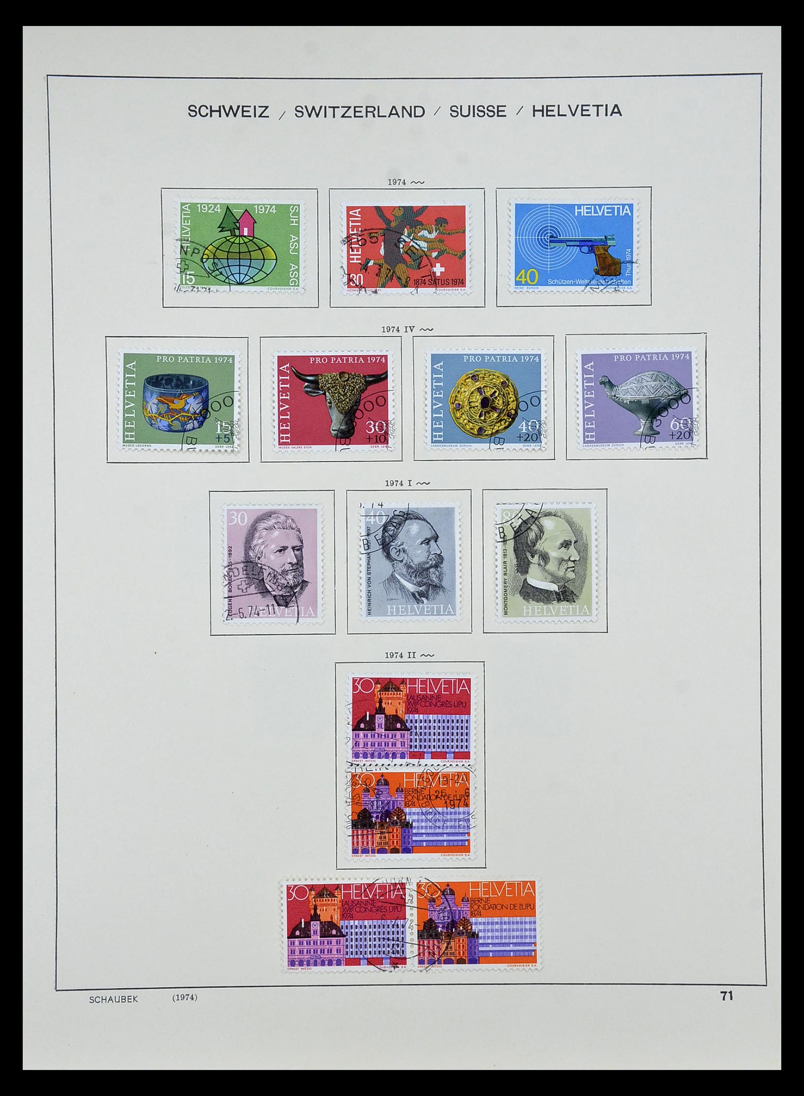 35073 068 - Stamp Collection 35073 Switzerland 1862-1992.