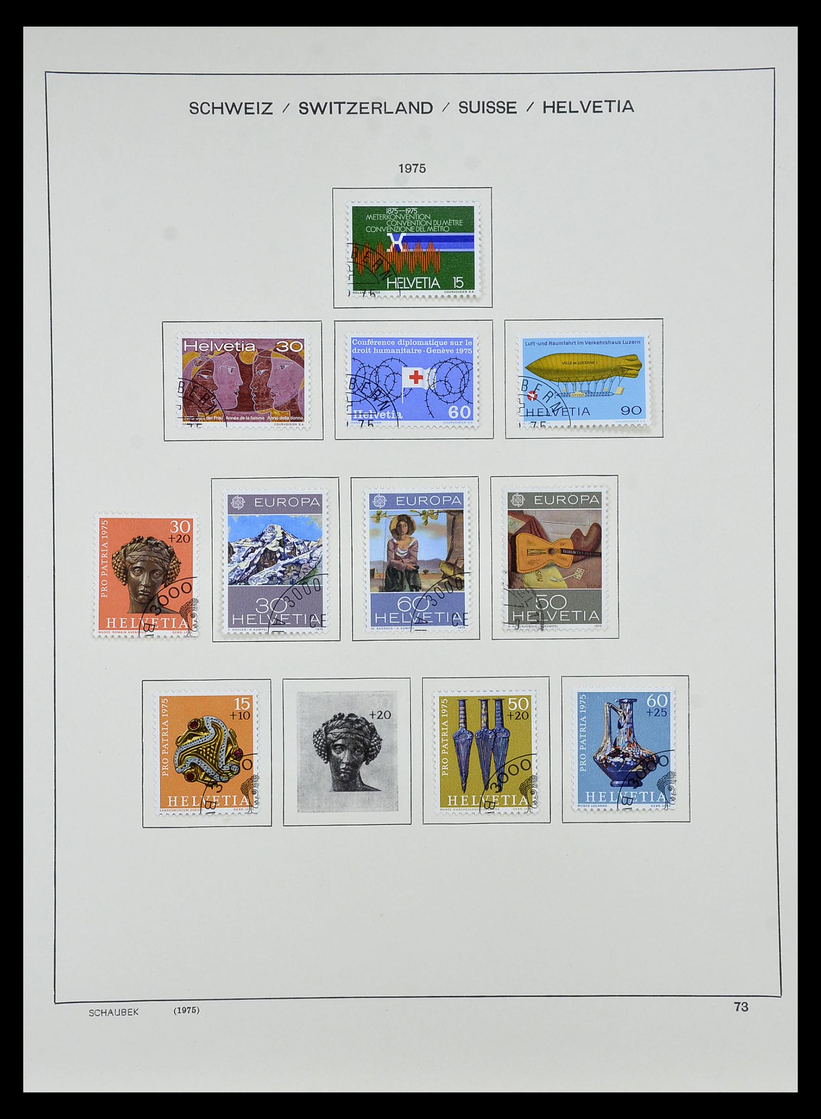 35073 070 - Stamp Collection 35073 Switzerland 1862-1992.