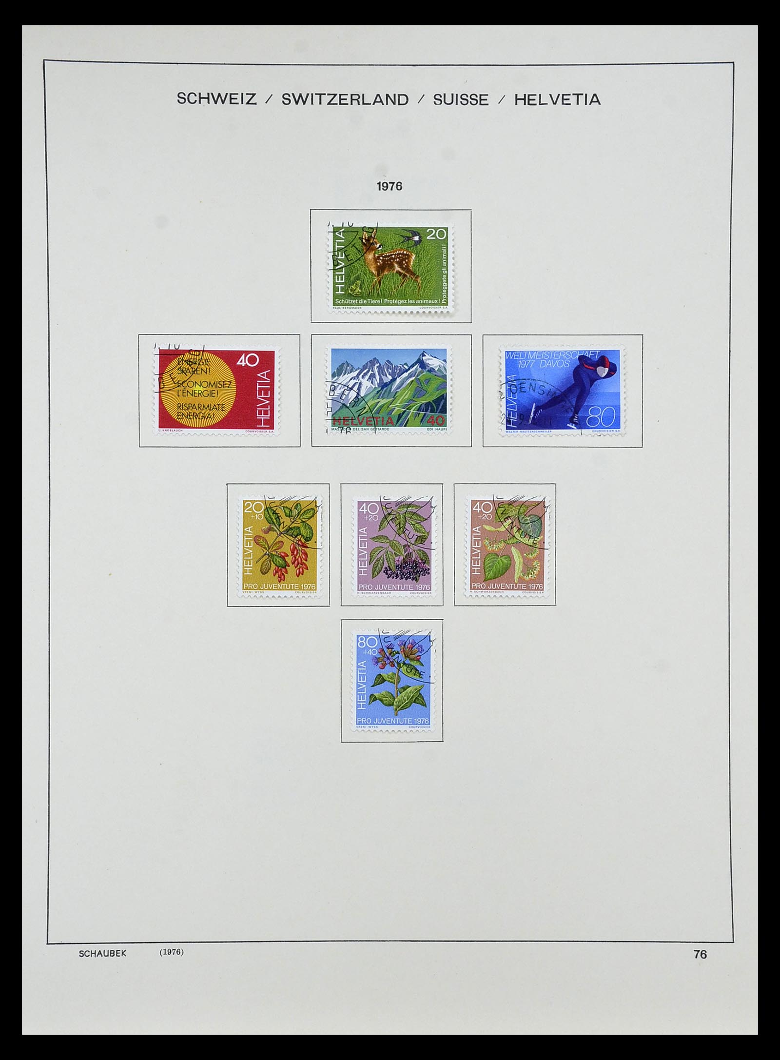 35073 073 - Stamp Collection 35073 Switzerland 1862-1992.