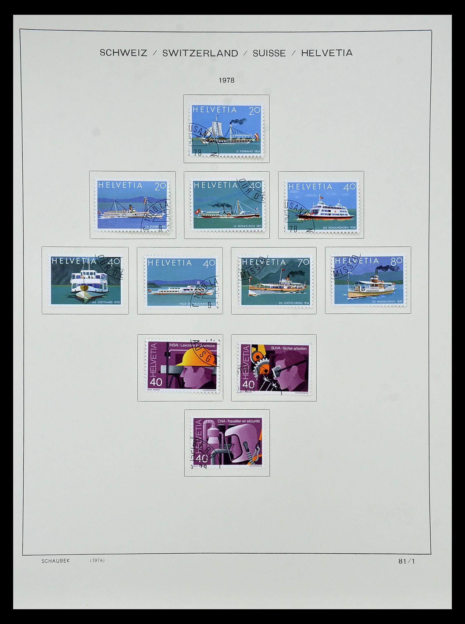 35073 079 - Stamp Collection 35073 Switzerland 1862-1992.