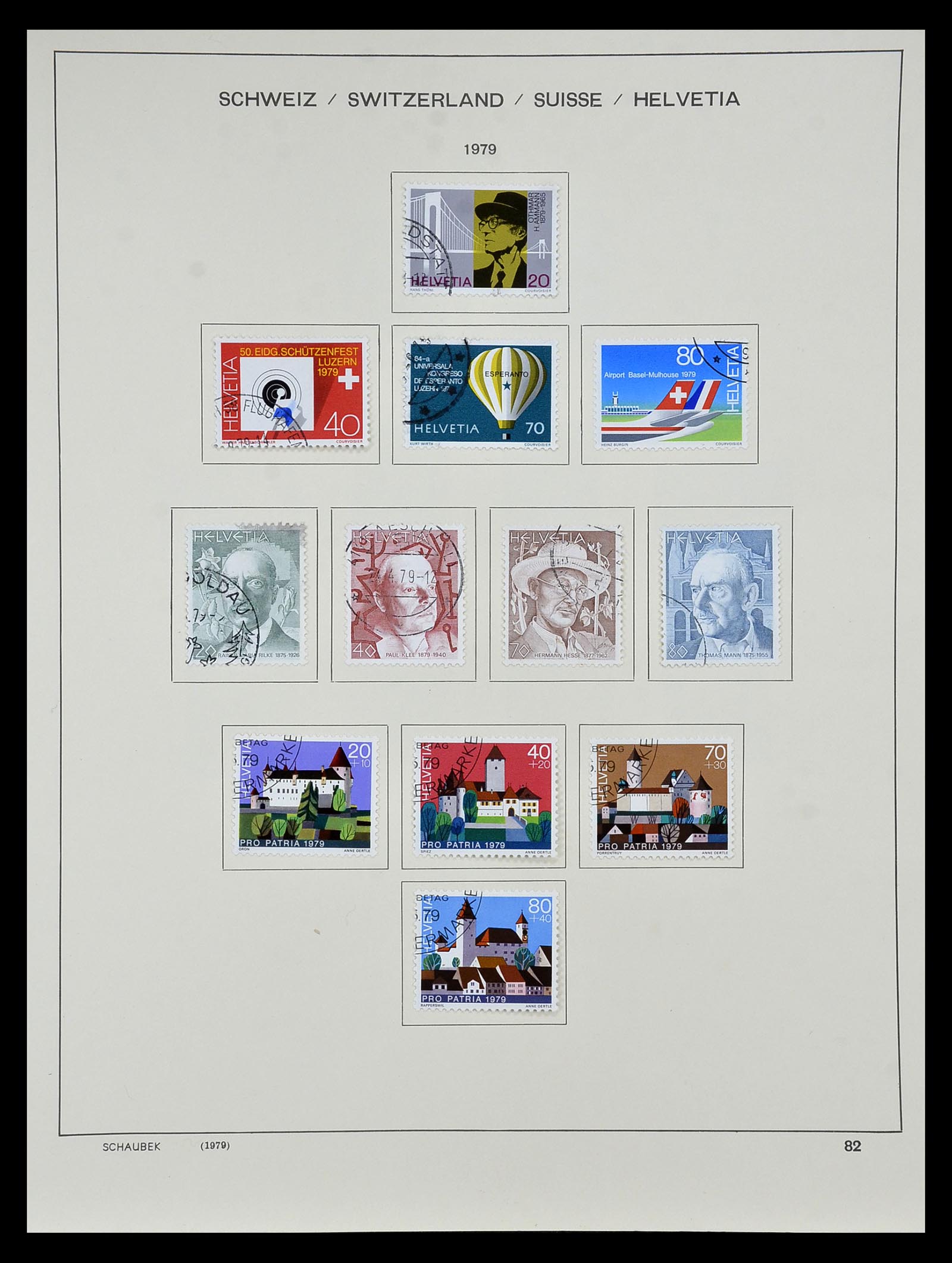 35073 080 - Stamp Collection 35073 Switzerland 1862-1992.