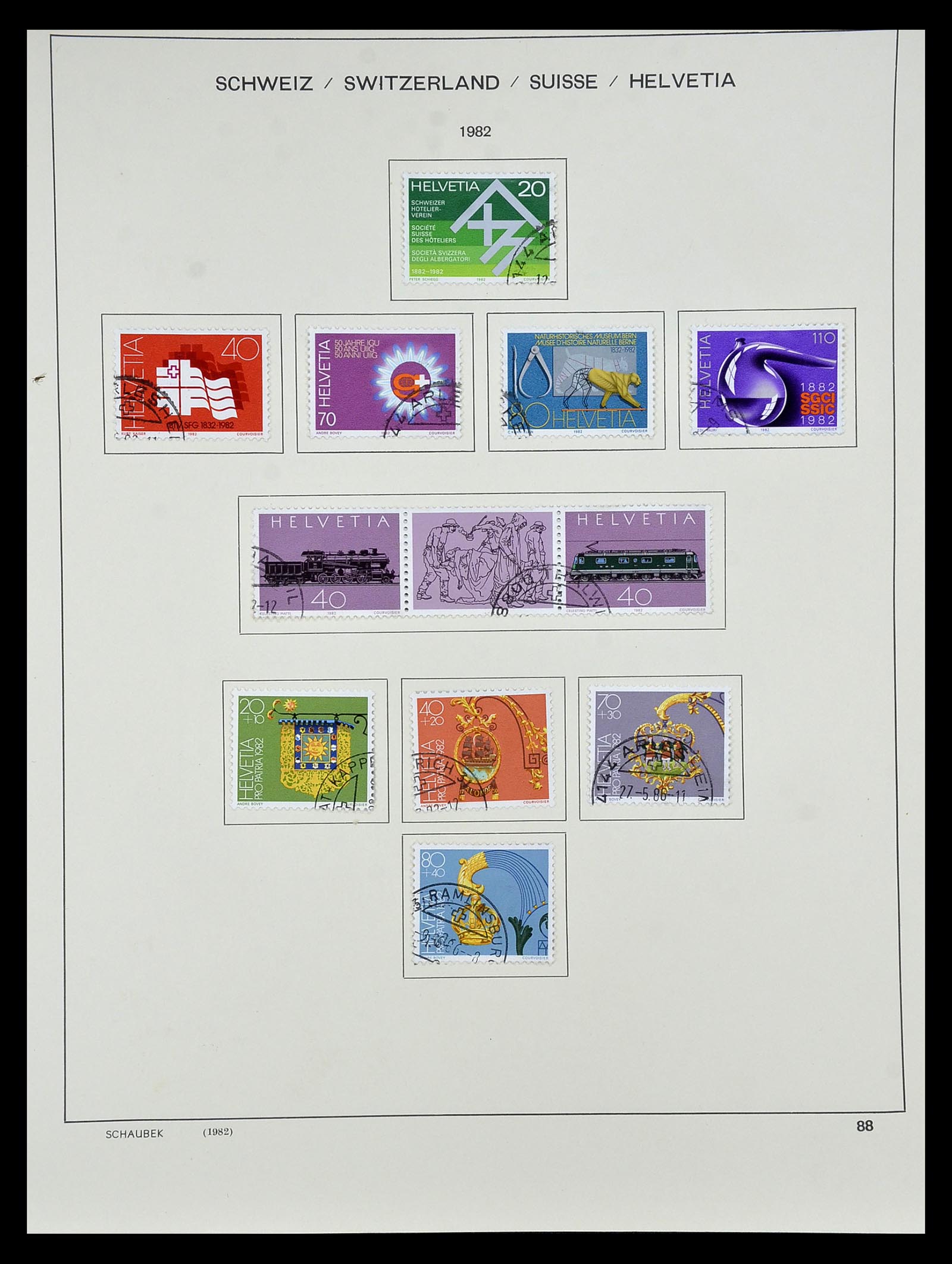 35073 086 - Stamp Collection 35073 Switzerland 1862-1992.