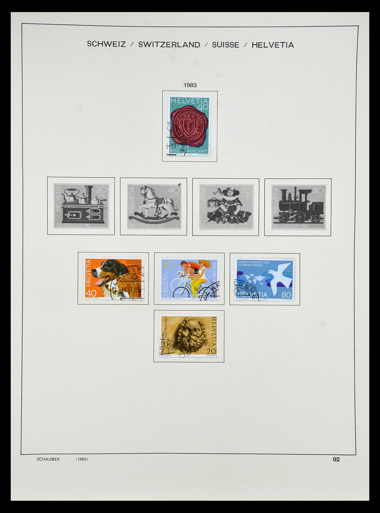 35073 091 - Stamp Collection 35073 Switzerland 1862-1992.