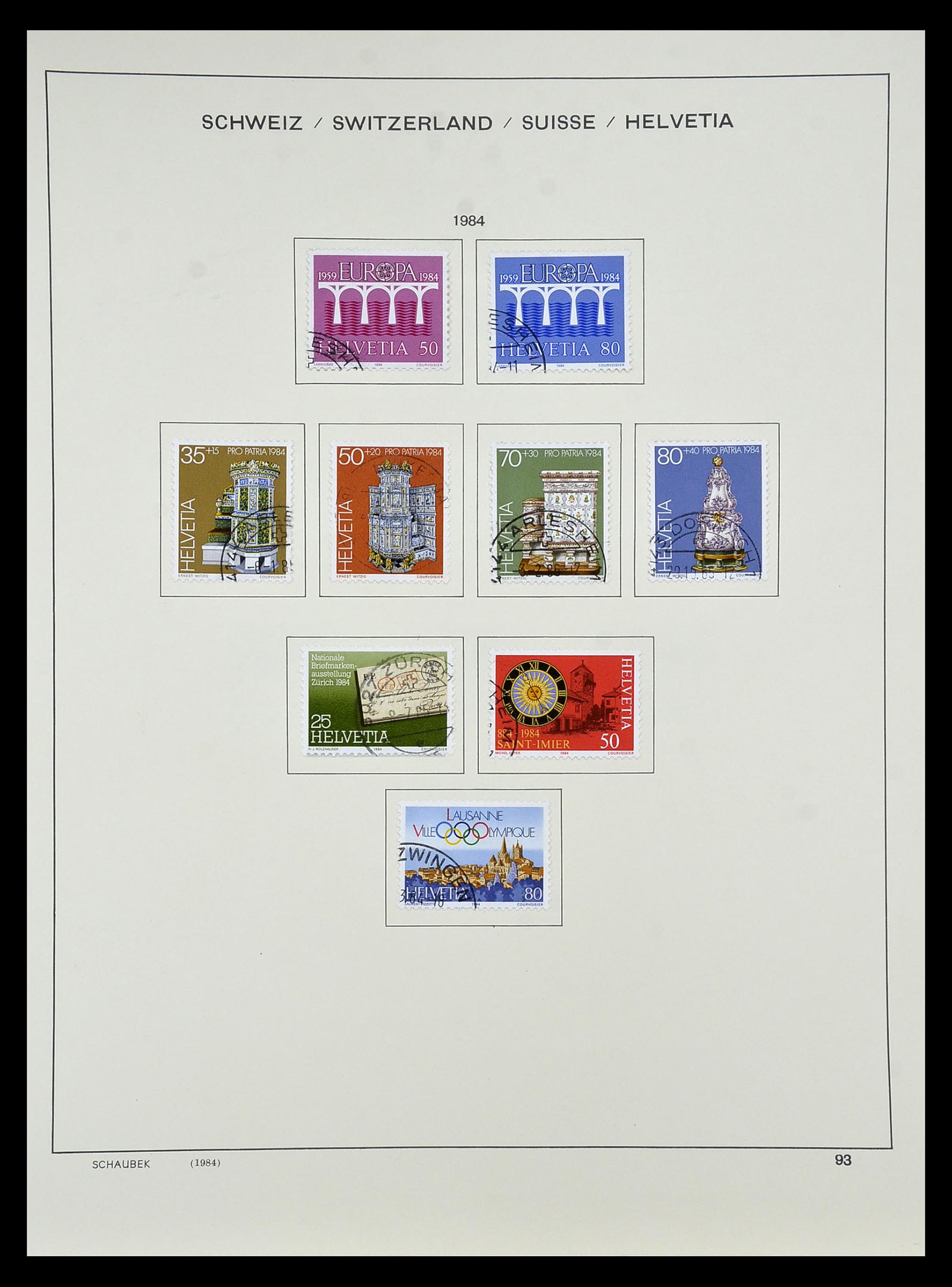 35073 092 - Stamp Collection 35073 Switzerland 1862-1992.
