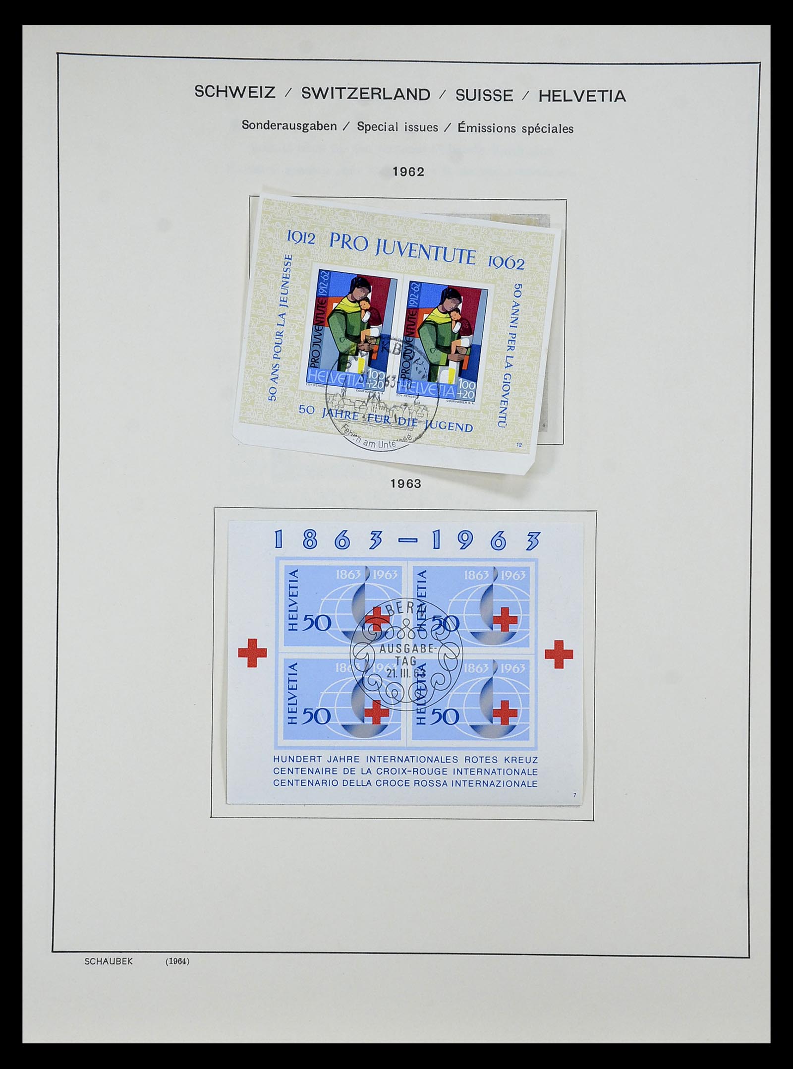 35073 106 - Stamp Collection 35073 Switzerland 1862-1992.
