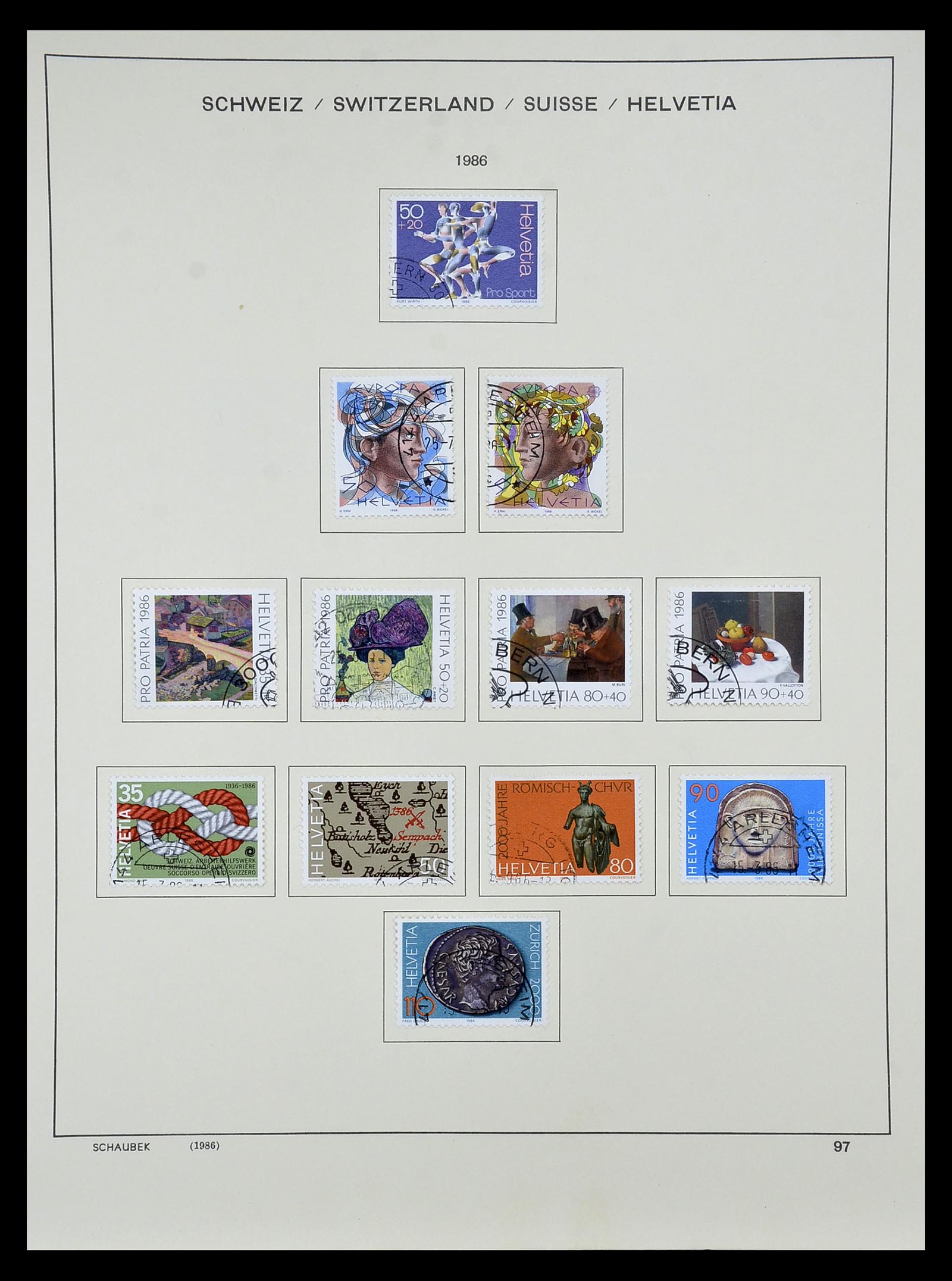 35073 114 - Stamp Collection 35073 Switzerland 1862-1992.