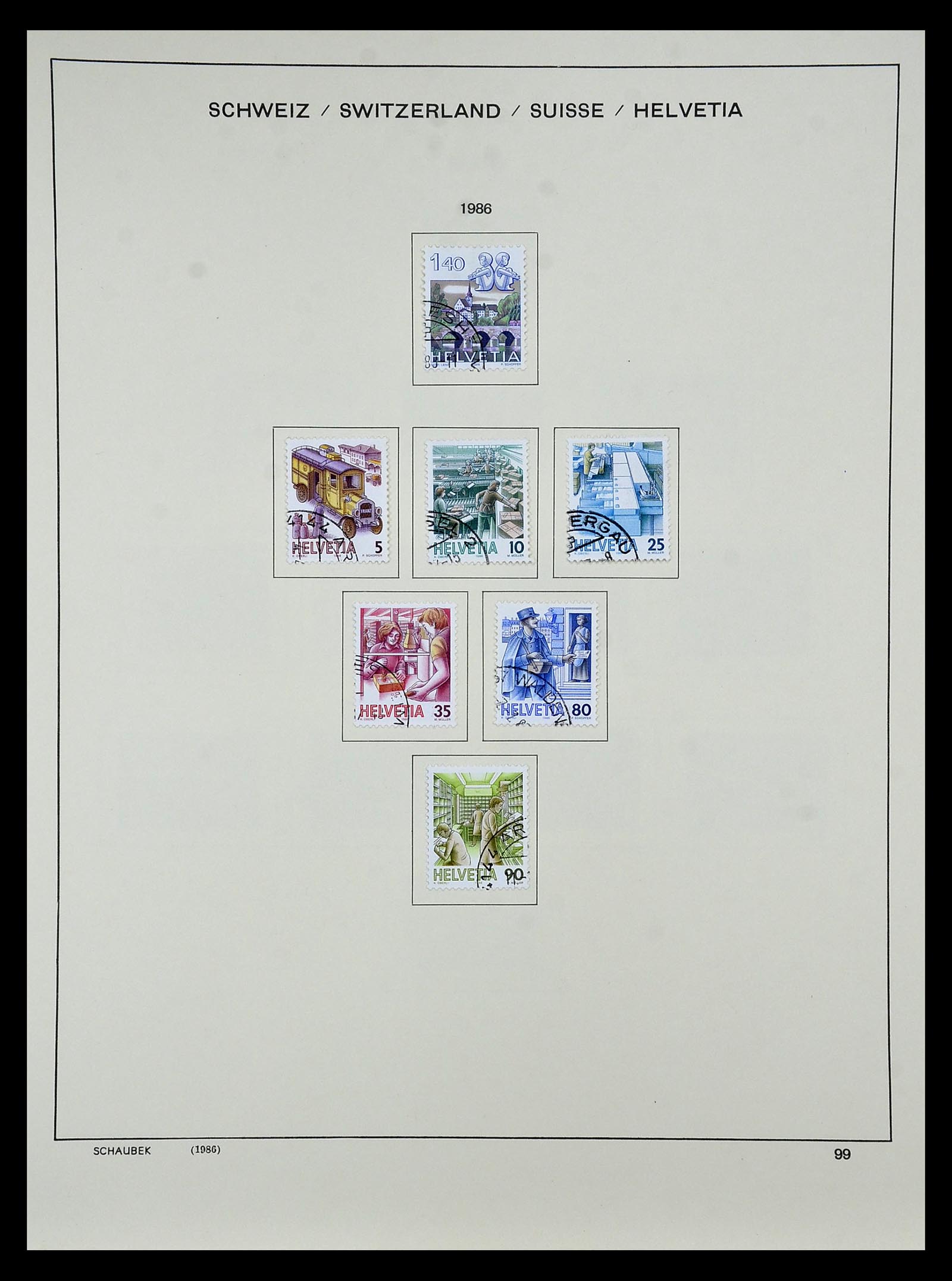 35073 116 - Stamp Collection 35073 Switzerland 1862-1992.