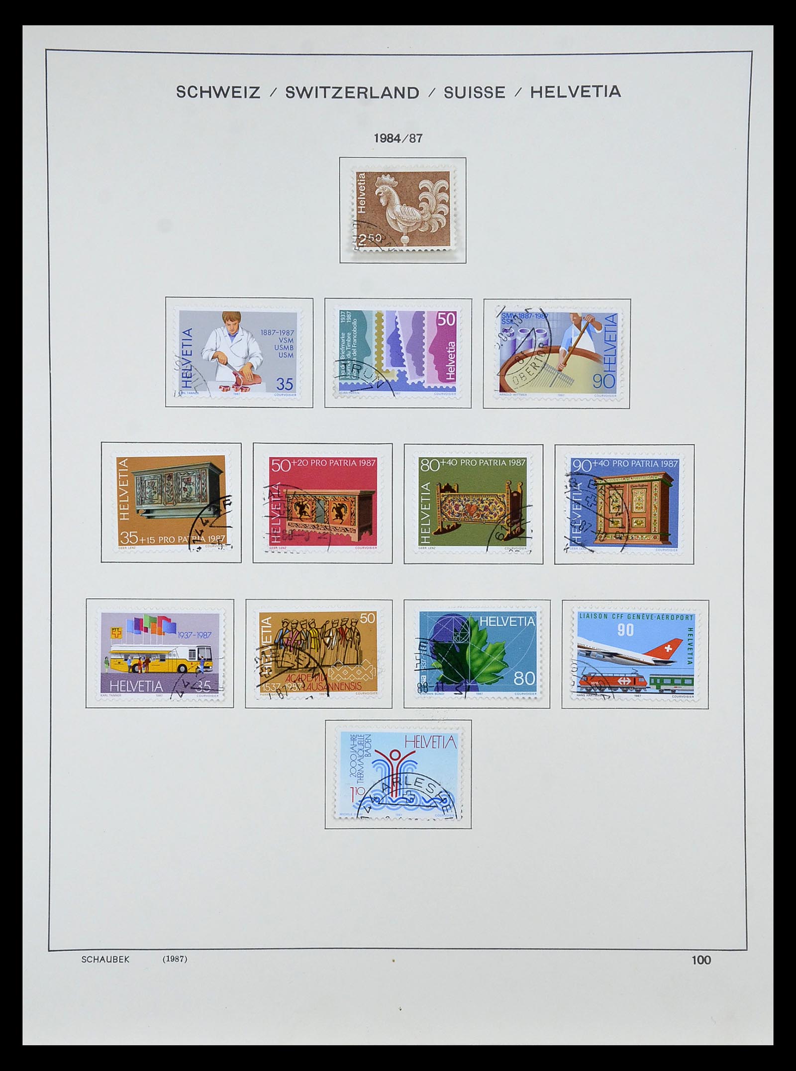 35073 117 - Stamp Collection 35073 Switzerland 1862-1992.