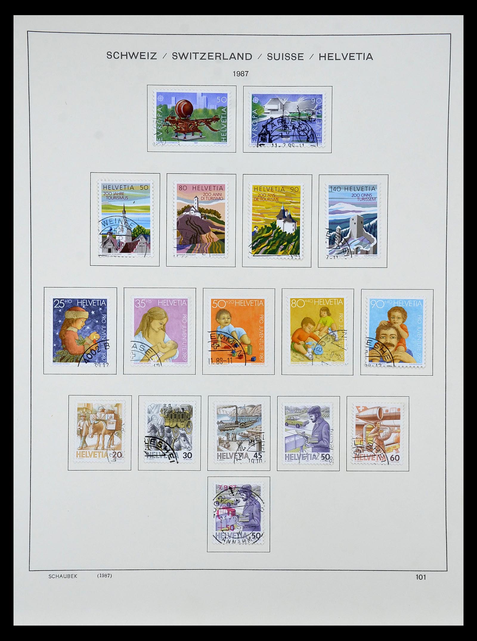 35073 119 - Stamp Collection 35073 Switzerland 1862-1992.