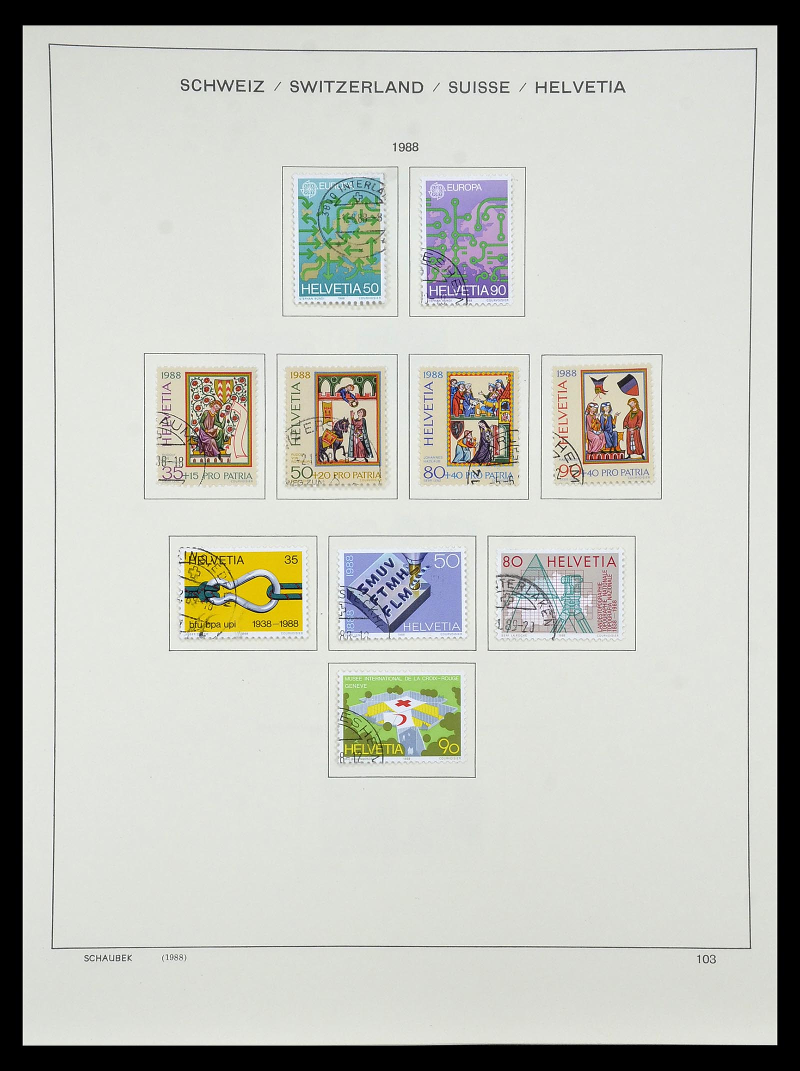 35073 121 - Postzegelverzameling 35073 Zwitserland 1862-1992.