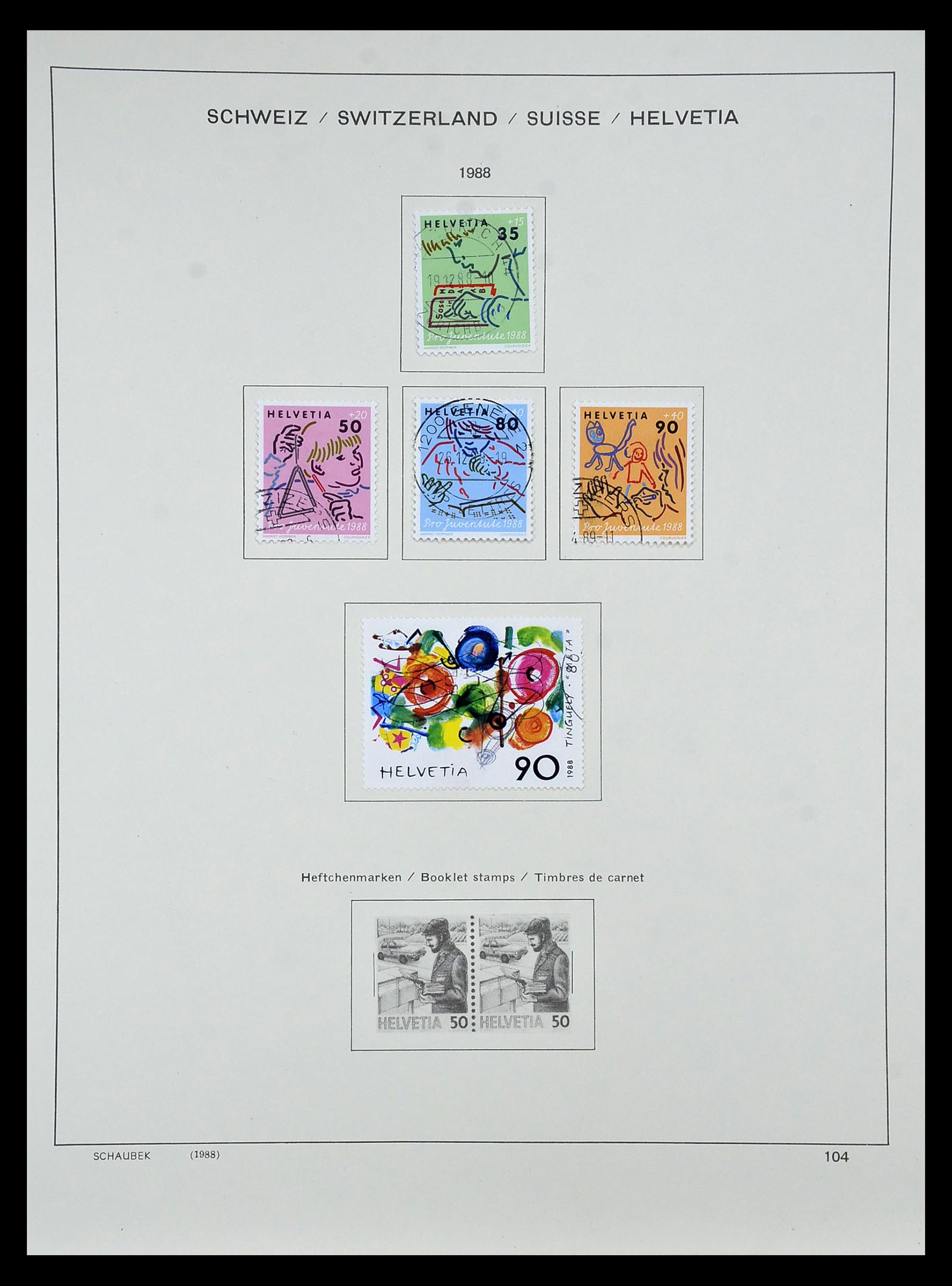 35073 122 - Stamp Collection 35073 Switzerland 1862-1992.