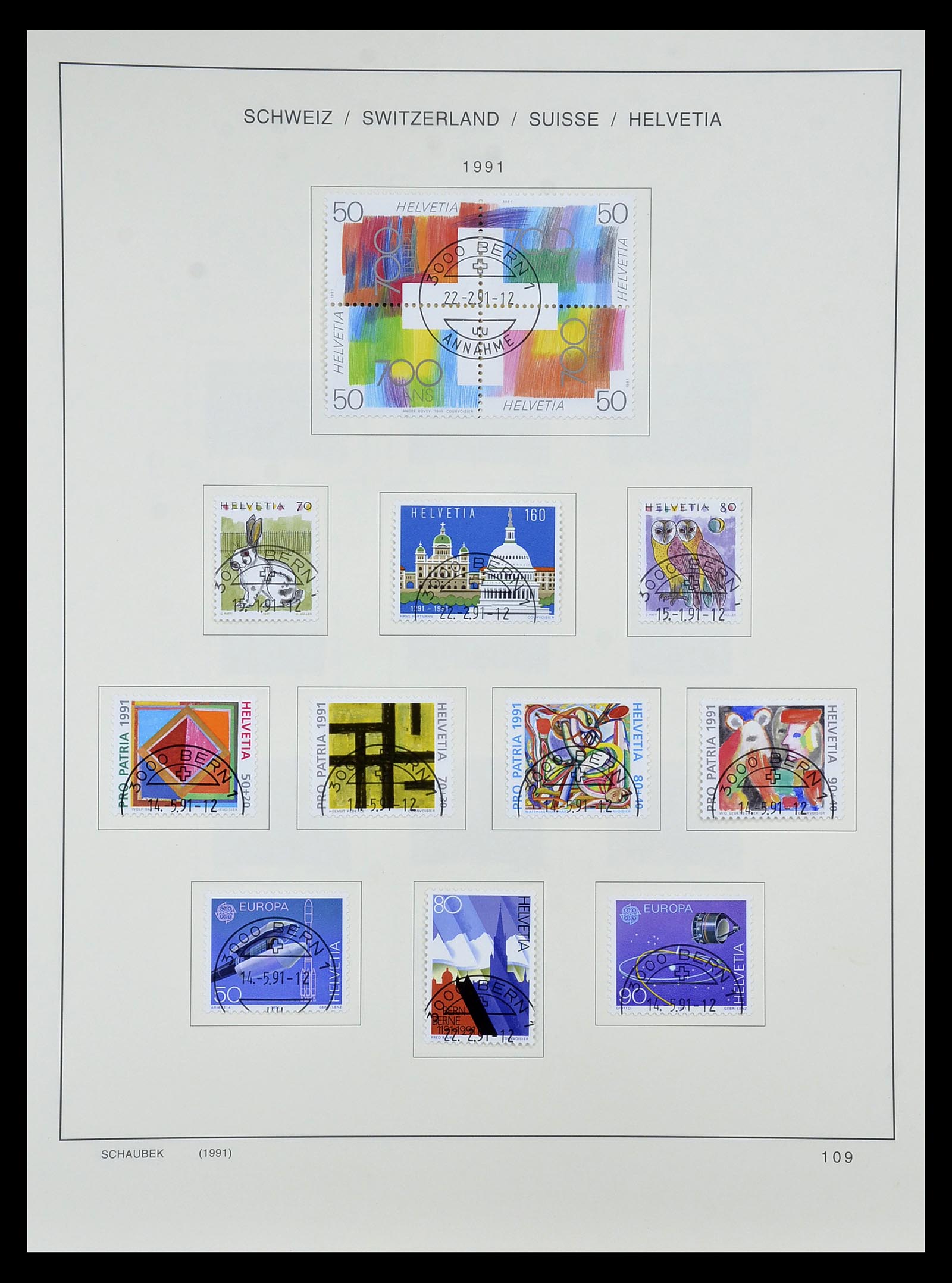 35073 127 - Stamp Collection 35073 Switzerland 1862-1992.