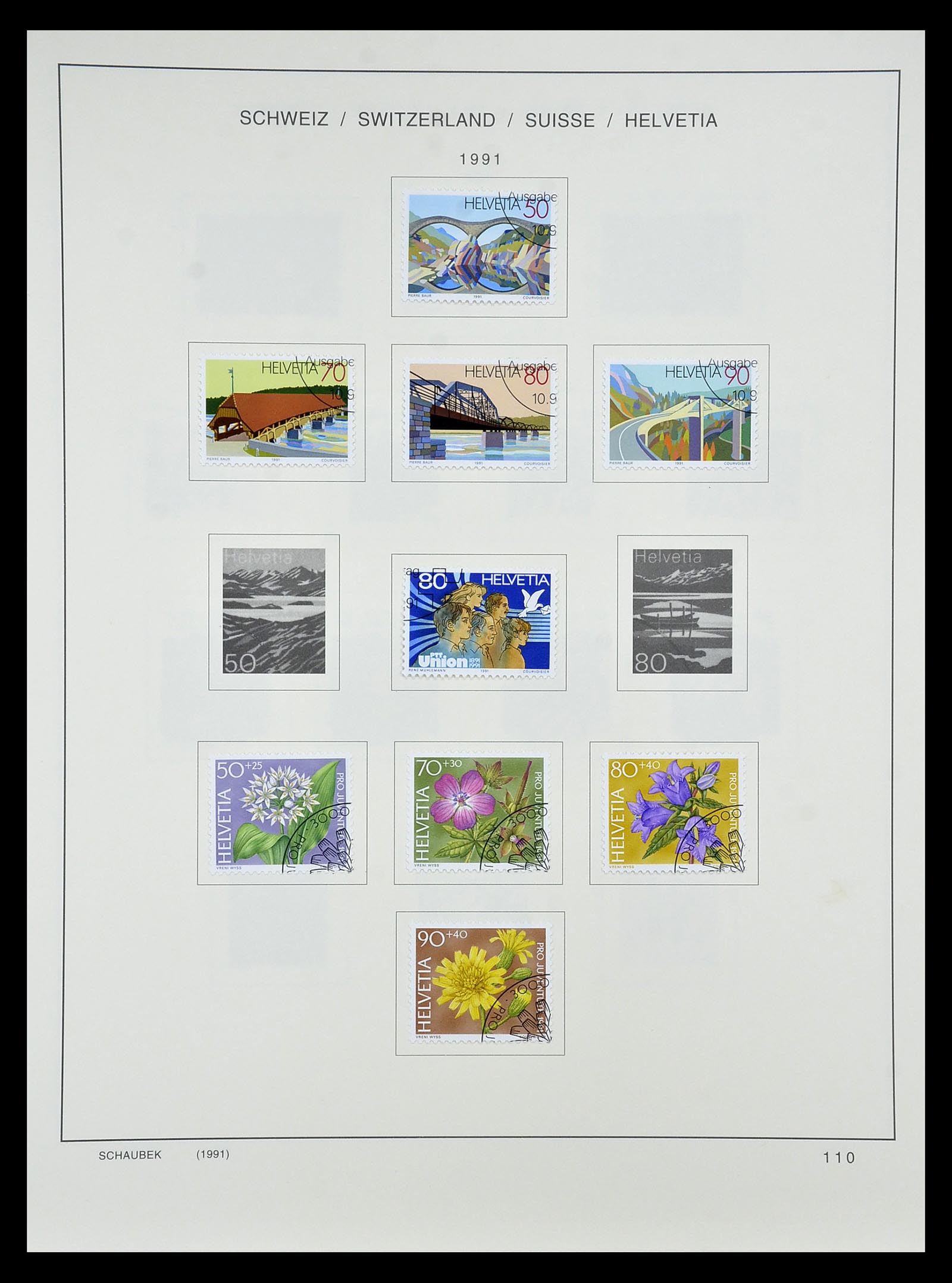 35073 128 - Postzegelverzameling 35073 Zwitserland 1862-1992.