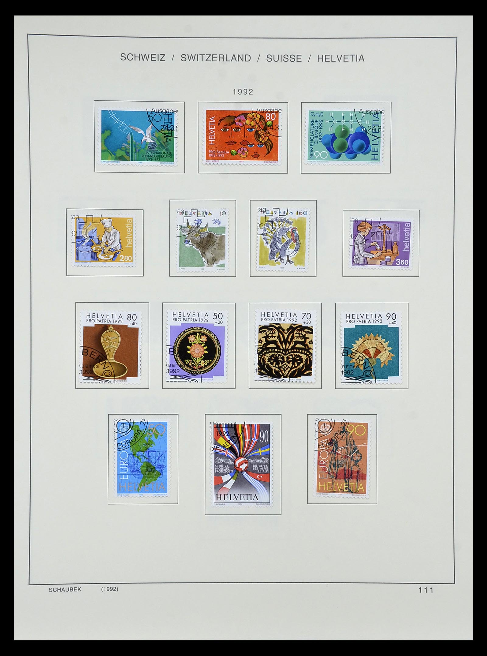 35073 129 - Stamp Collection 35073 Switzerland 1862-1992.